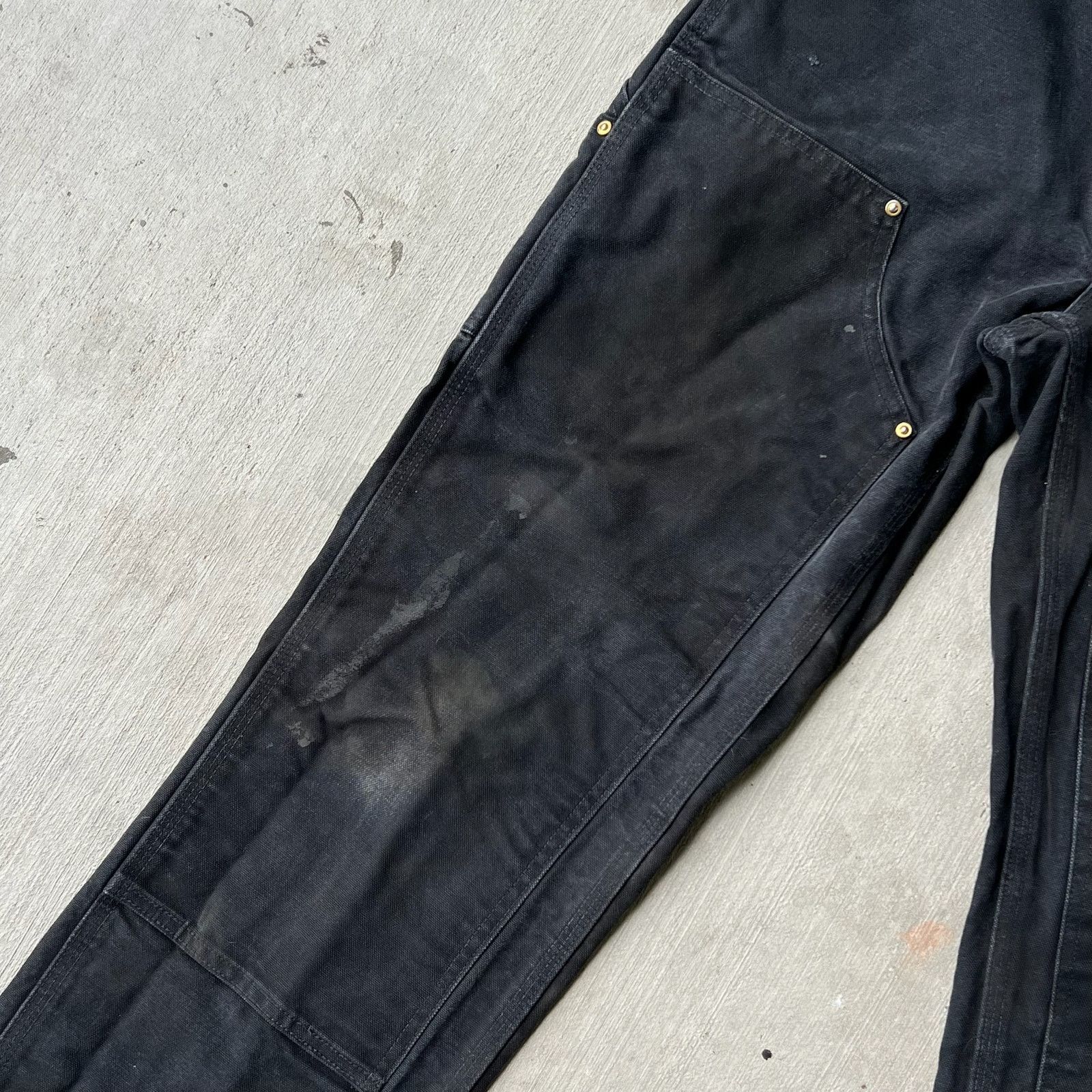 Carhartt × Vintage Carhartt black double knee work wear carpenter pants Size US 27 - 5 Thumbnail