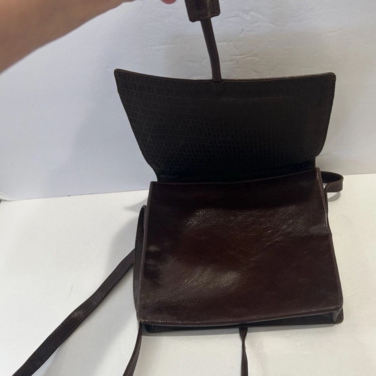 Fendi Fendi Brown Woven Leather Bag Size ONE SIZE - 9 Thumbnail