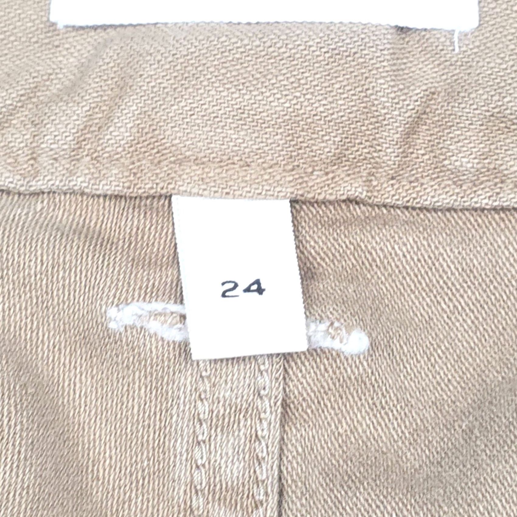 Frame FRAME Twisted Utility Pants Women's 24 Brown Workwear Frayed Hem 100% Cotton Pants Regular Women Size 42" / US 20 - 7 Thumbnail
