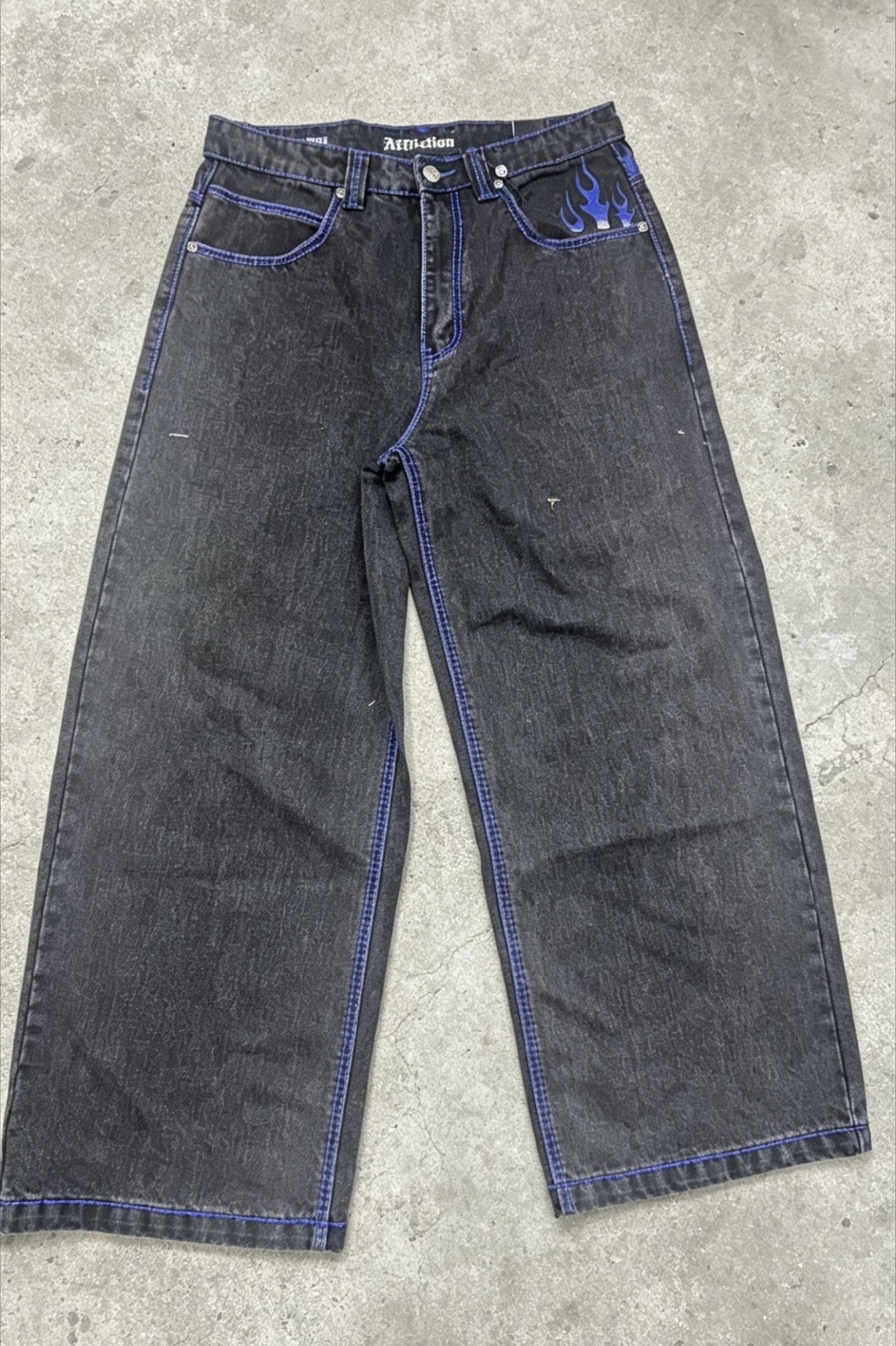 Affliction affliction new drop baggy jeans Size US 40 / EU 56 - 2 Thumbnail