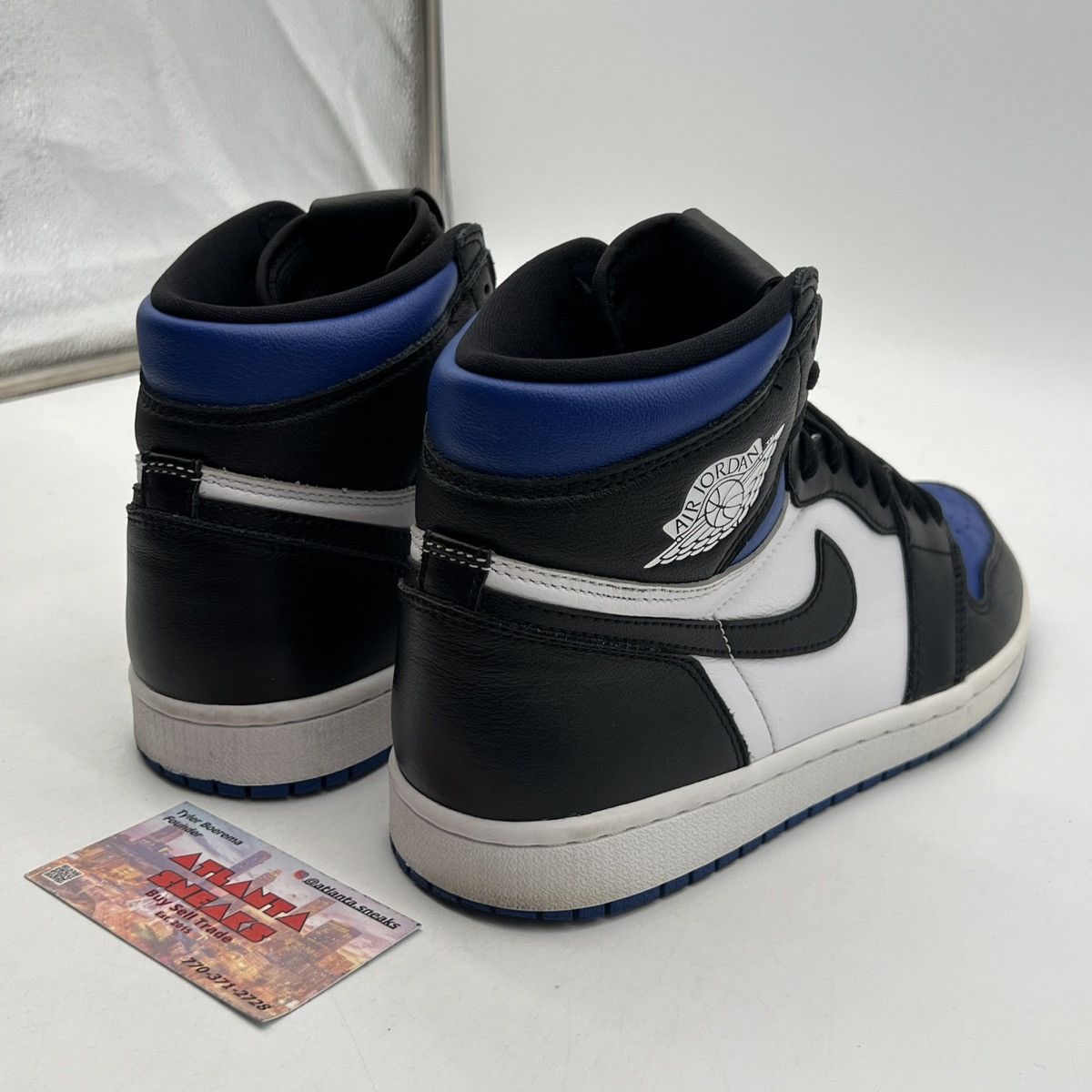 Nike Air Jordan 1 high Royal toe Size US 8 / EU 41 - 6 Thumbnail