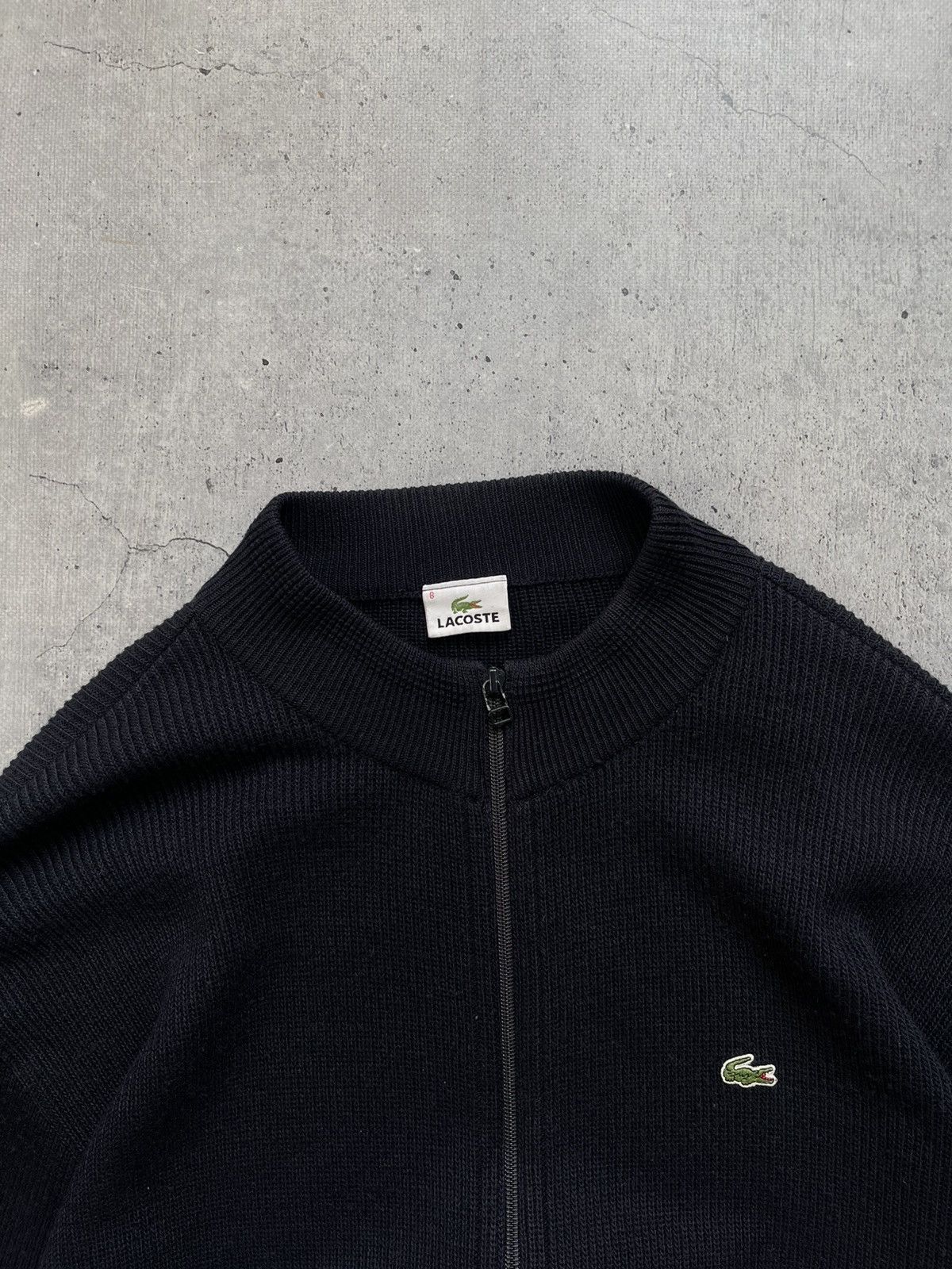 Lacoste Lacoste Sweater Full Zip Cotton Track Jacket Logo Black Size US XXL / EU 58 / 5 - 3 Thumbnail