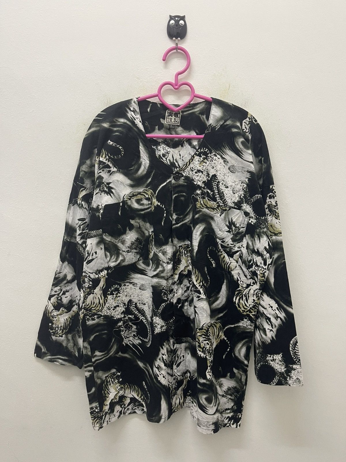 Hysteric Glamour Rare Vintage SUKAJAN Full All Over Print Button Up Size US L / EU 52-54 / 3 - 1 Thumbnail