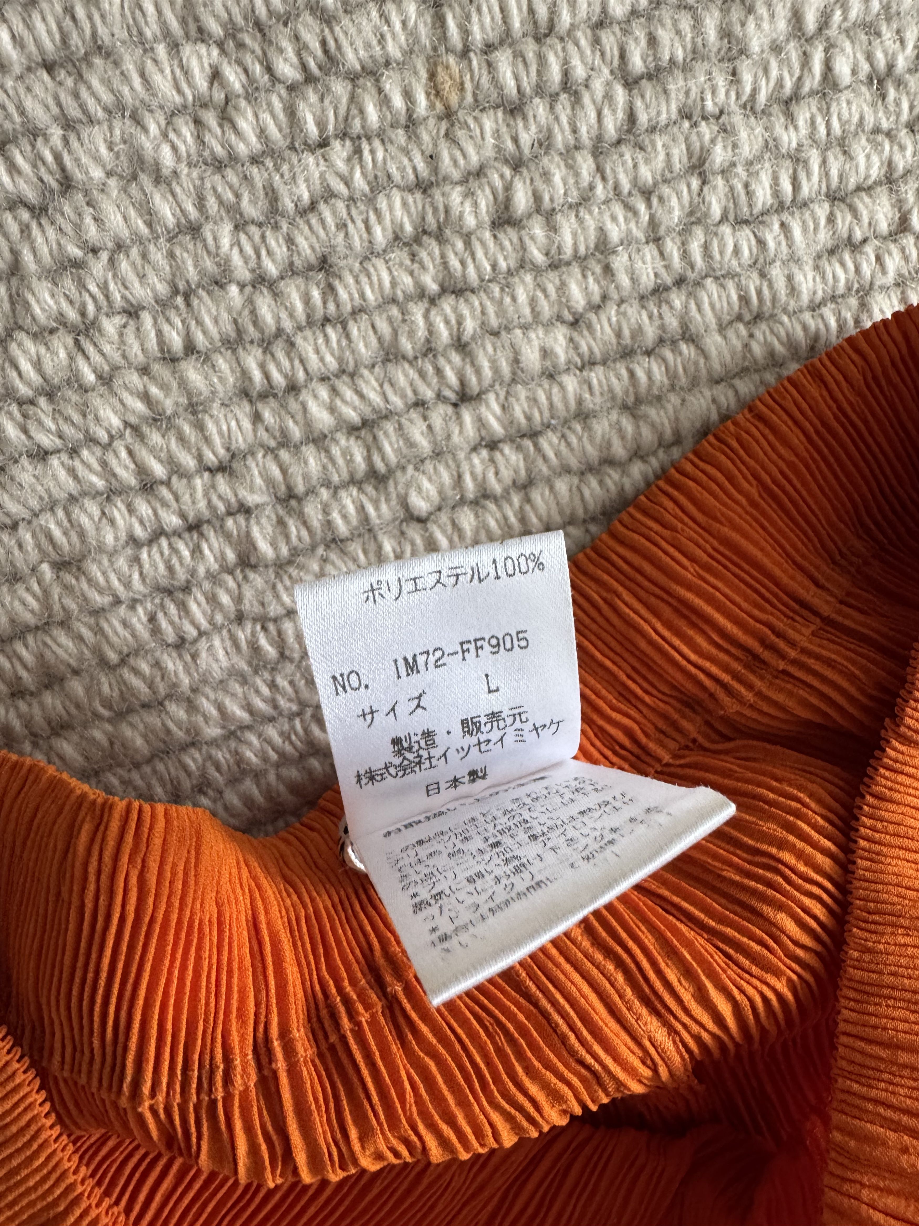 Issey Miyake Orange irregular pleats Size US 32 / EU 48 - 4 Thumbnail