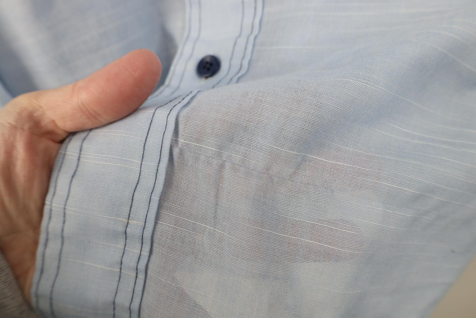 Vintage Vintage 70s Streetwear Sheer Chambray Button Shirt USA Size US M / EU 48-50 / 2 - 4 Thumbnail