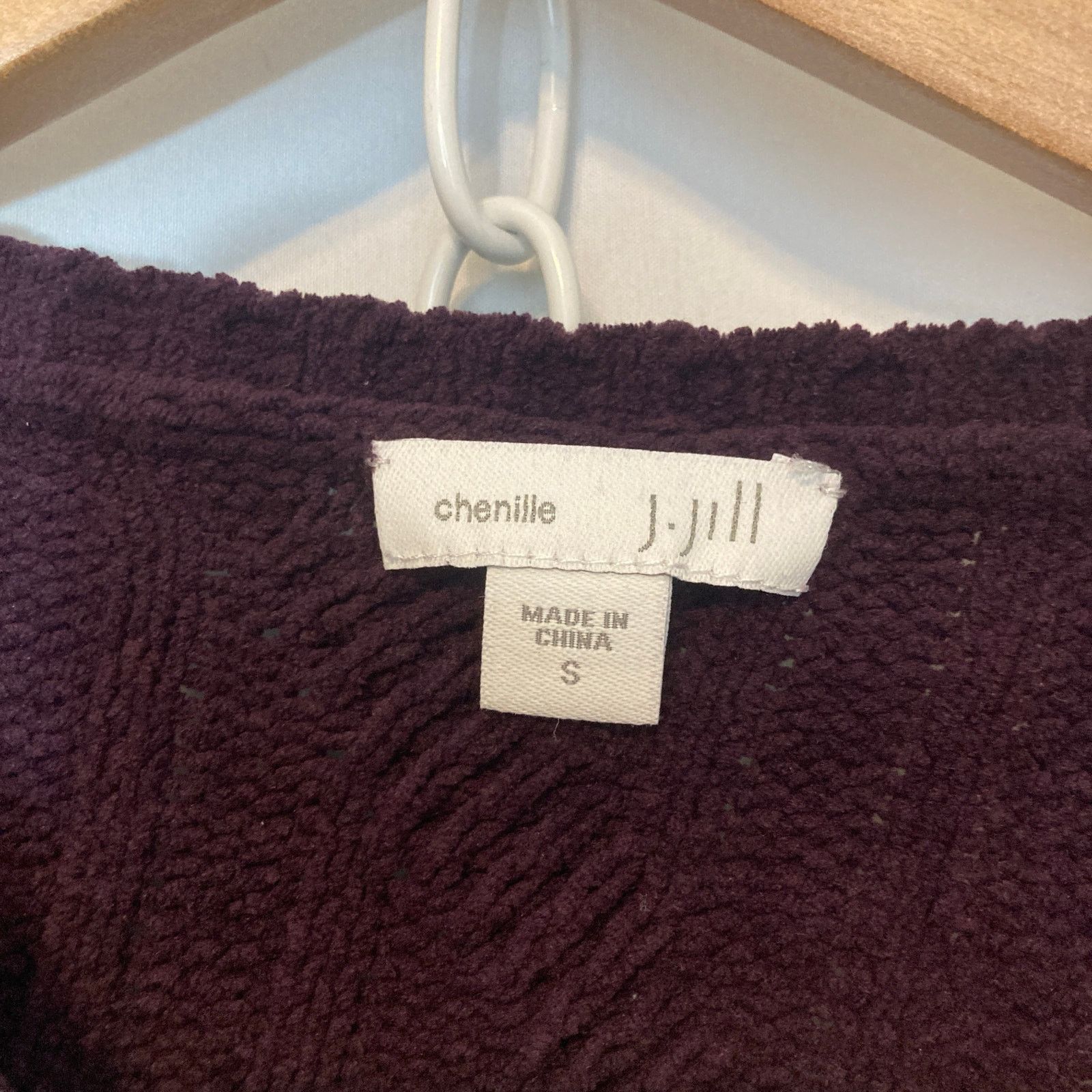J. Jill J. Jill Chenille Purple Chunky Cable Knit Pullover Sweater Size S / US 4 / IT 40 - 7 Thumbnail