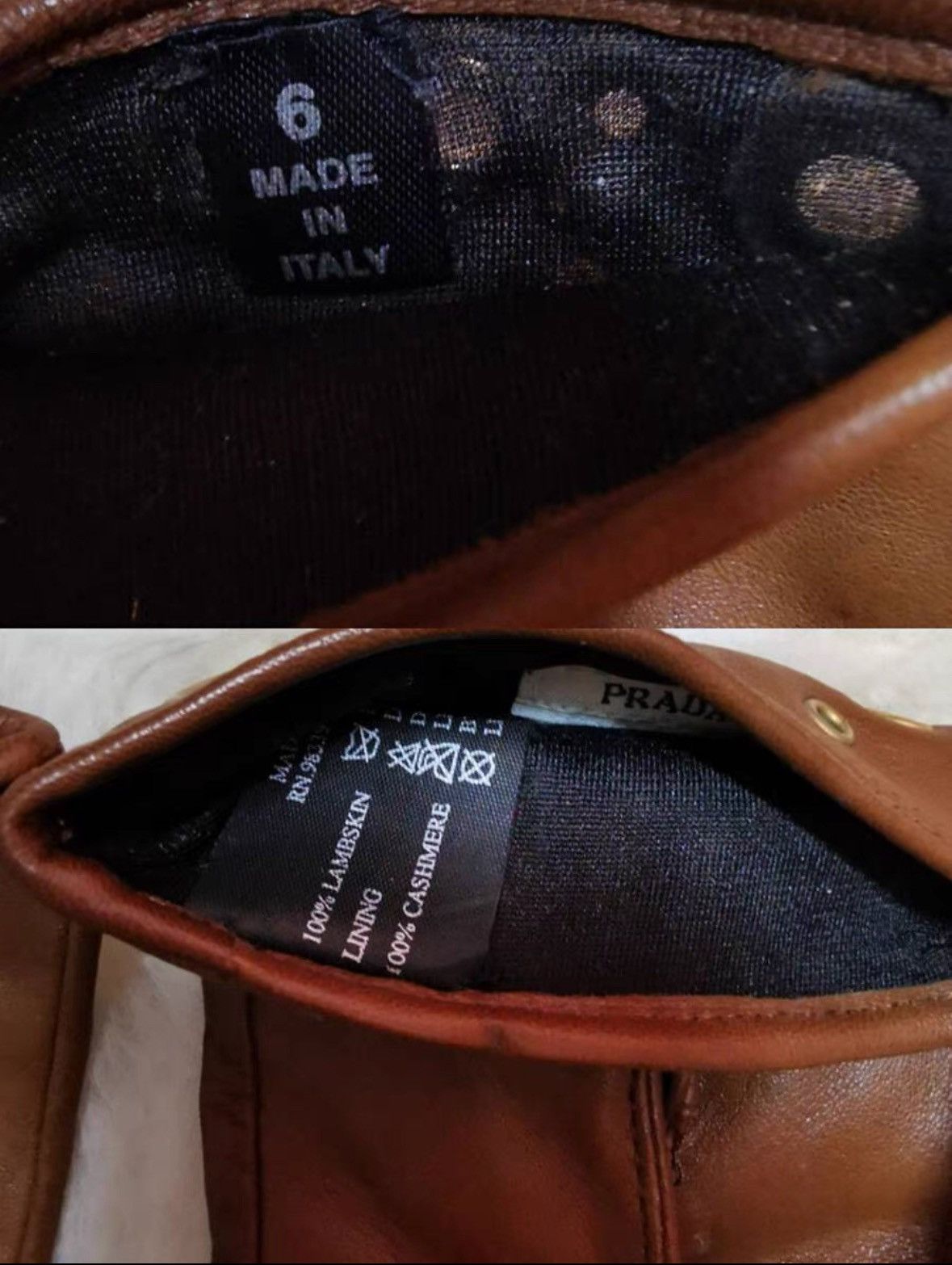 Prada Prada Lamb Skin Gloves Size ONE SIZE - 4 Thumbnail