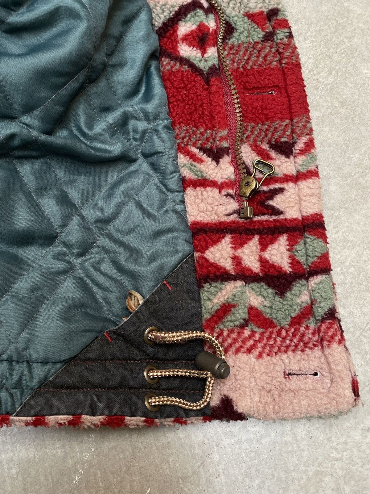 Other Vintage Tenson Tribal Fleece Waxed Cotton Jacket XL Size US XL / EU 56 / 4 - 14 Thumbnail