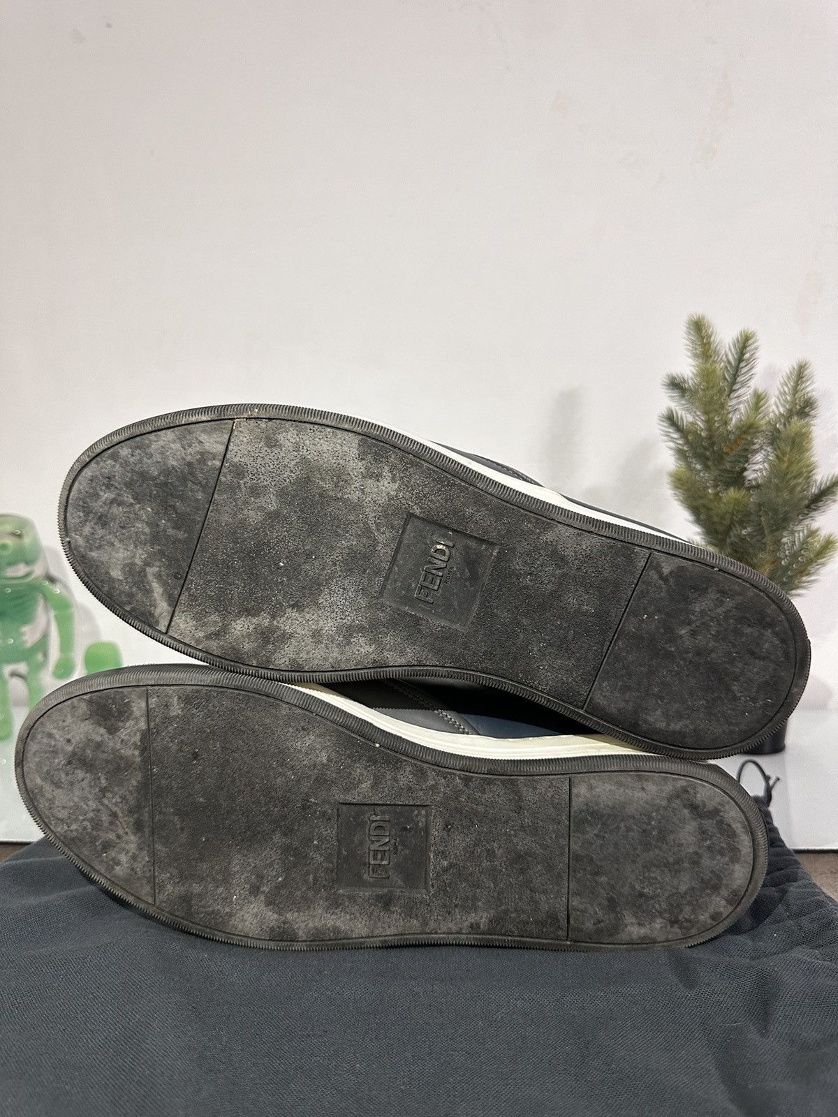 Fendi Grey Monster Sneakers Size US 11.5 / EU 44-45 - 7 Thumbnail