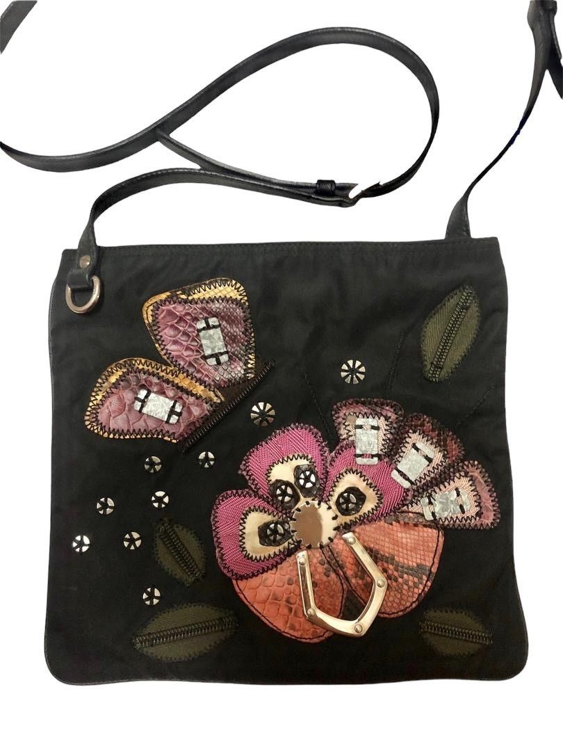 Prada AUTHENTIC VINTAGE PRADA BLACK NYLON SNACK SKIN BAG Size ONE SIZE - 2 Thumbnail