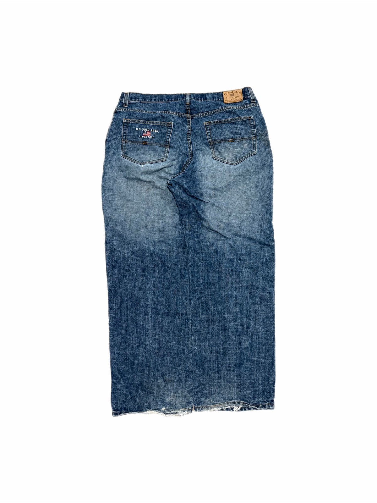 U.S. Polo Assn. U.S. Polo Assn Jeans Mens Straight Embroidered Flag Wide Leg Size US 38 / EU 54 - 1 Thumbnail