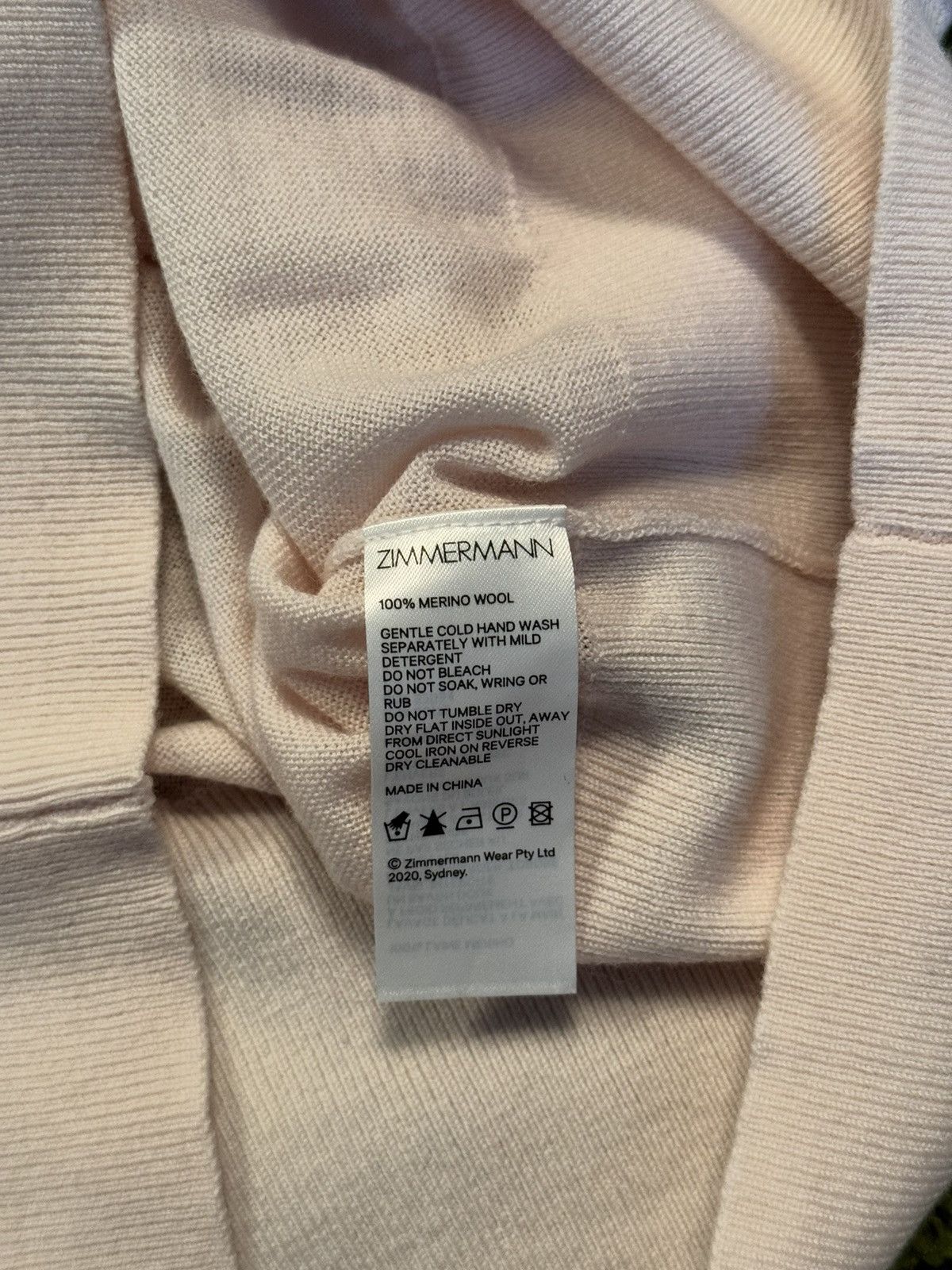 Designer × Zimmermann Zimmermann tie neck 100% merino wool luxury sweater Size S / US 4 / IT 40 - 6 Thumbnail