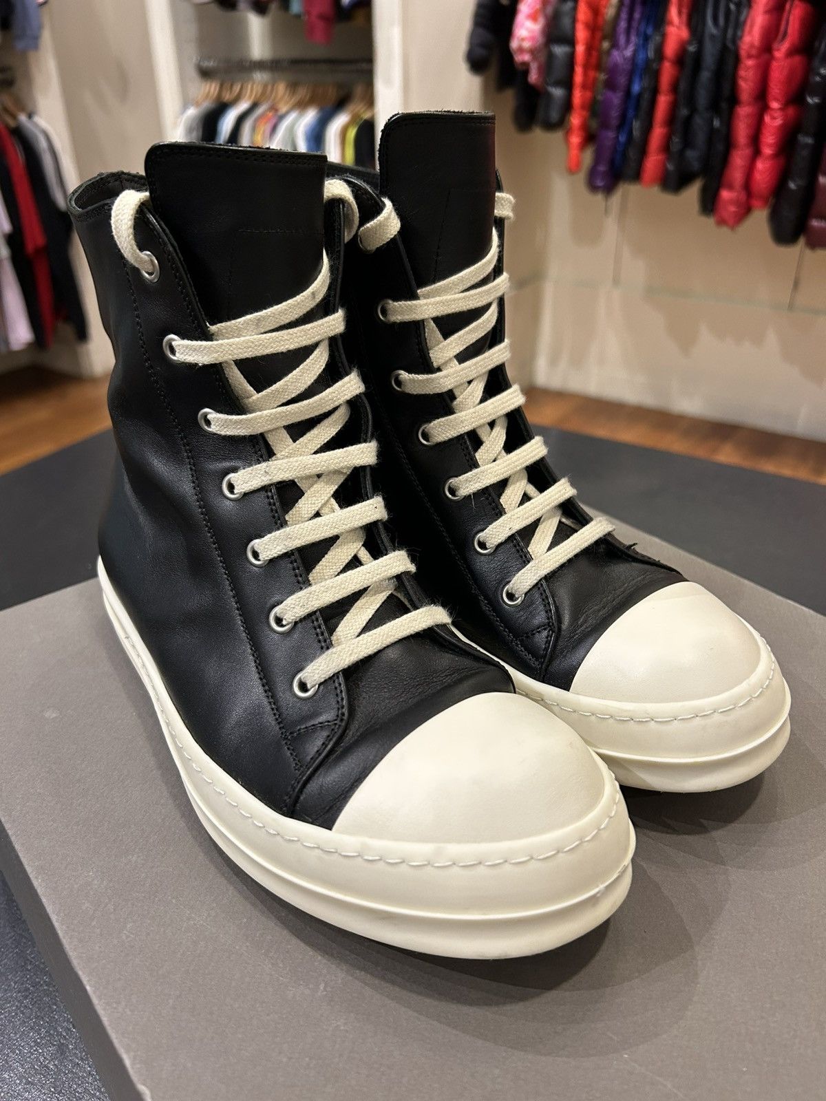 Rick Owens Rick Owens Ramones High Top Sneakers | Grailed