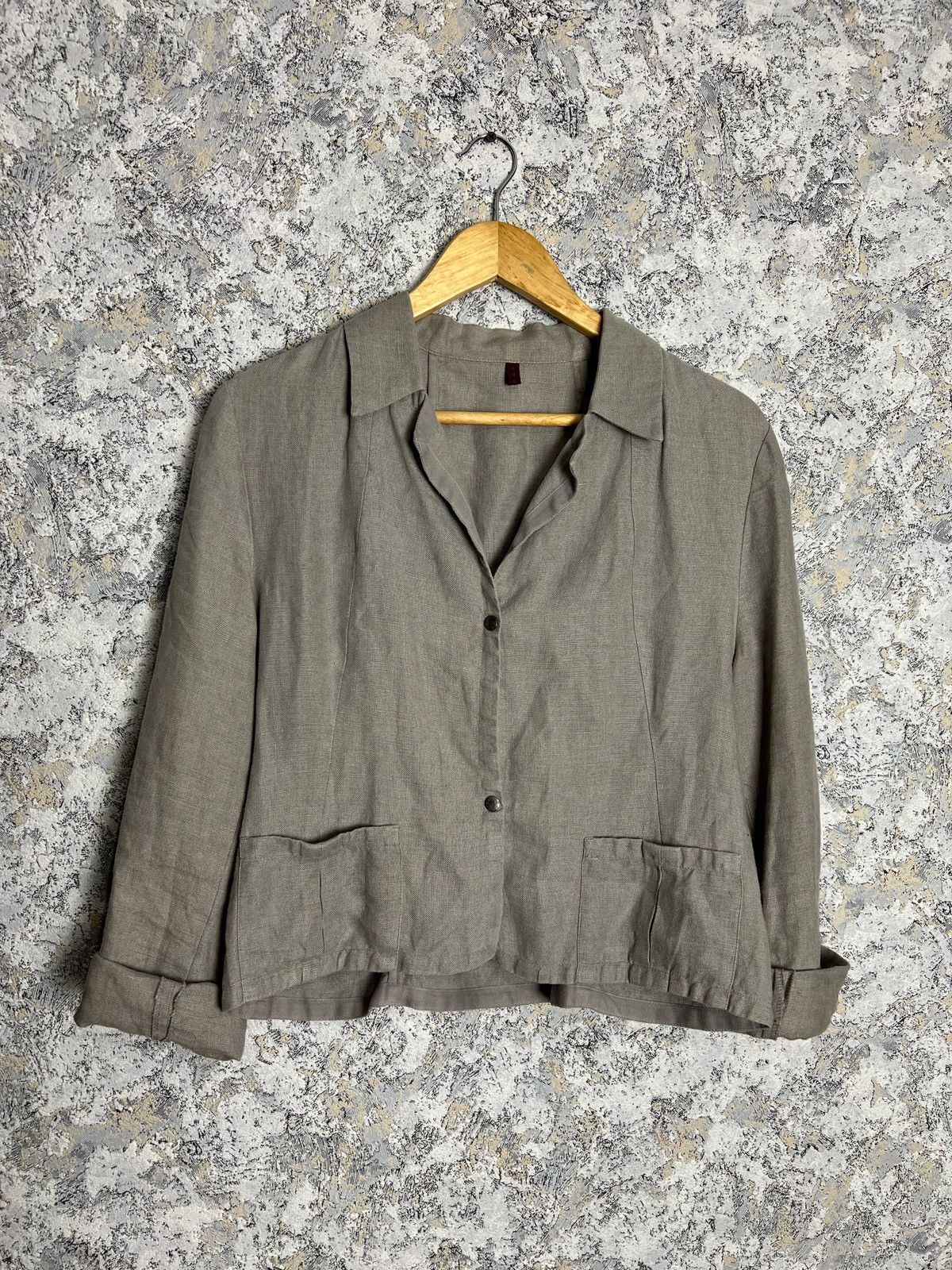 Designer × Vintage Katharina Hovman Women's Light Linen Jacket Blazer Size 36 Size XS / US 0-2 / IT 36-38 - 1 Thumbnail