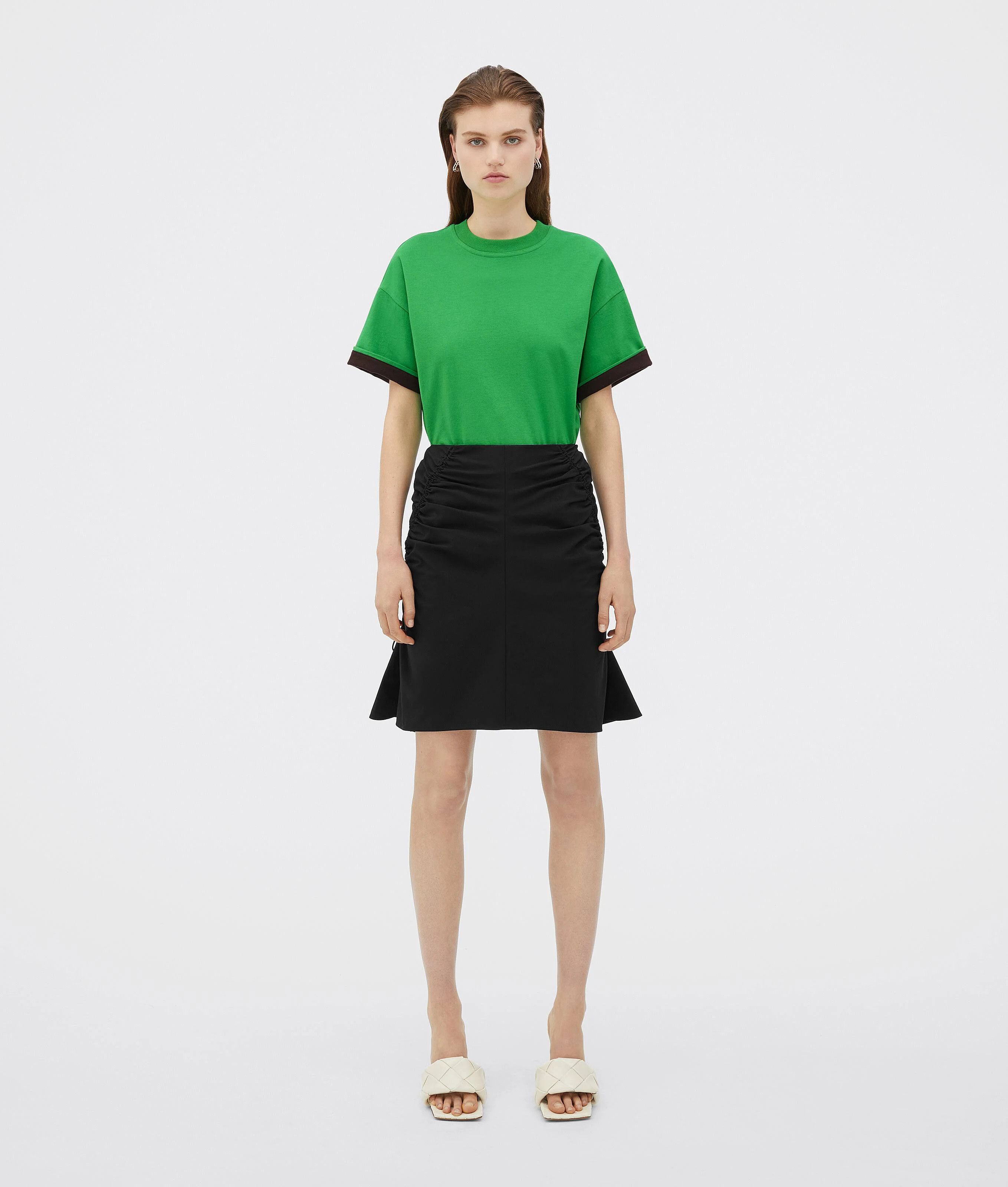 Bottega Veneta o1w1db10824 T-Shirt in Black/Green Size XS / US 0-2 / IT 36-38 - 1 Thumbnail