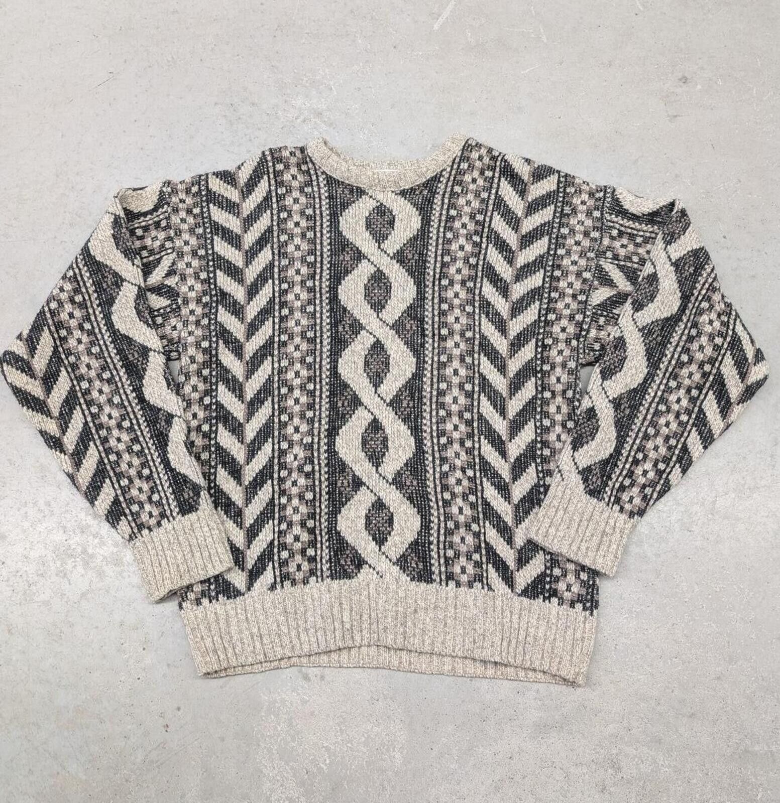 London Fog Vintage 90s London Fog USA Patterned Knit Sweater Size US M / EU 48-50 / 2 - 1 Thumbnail