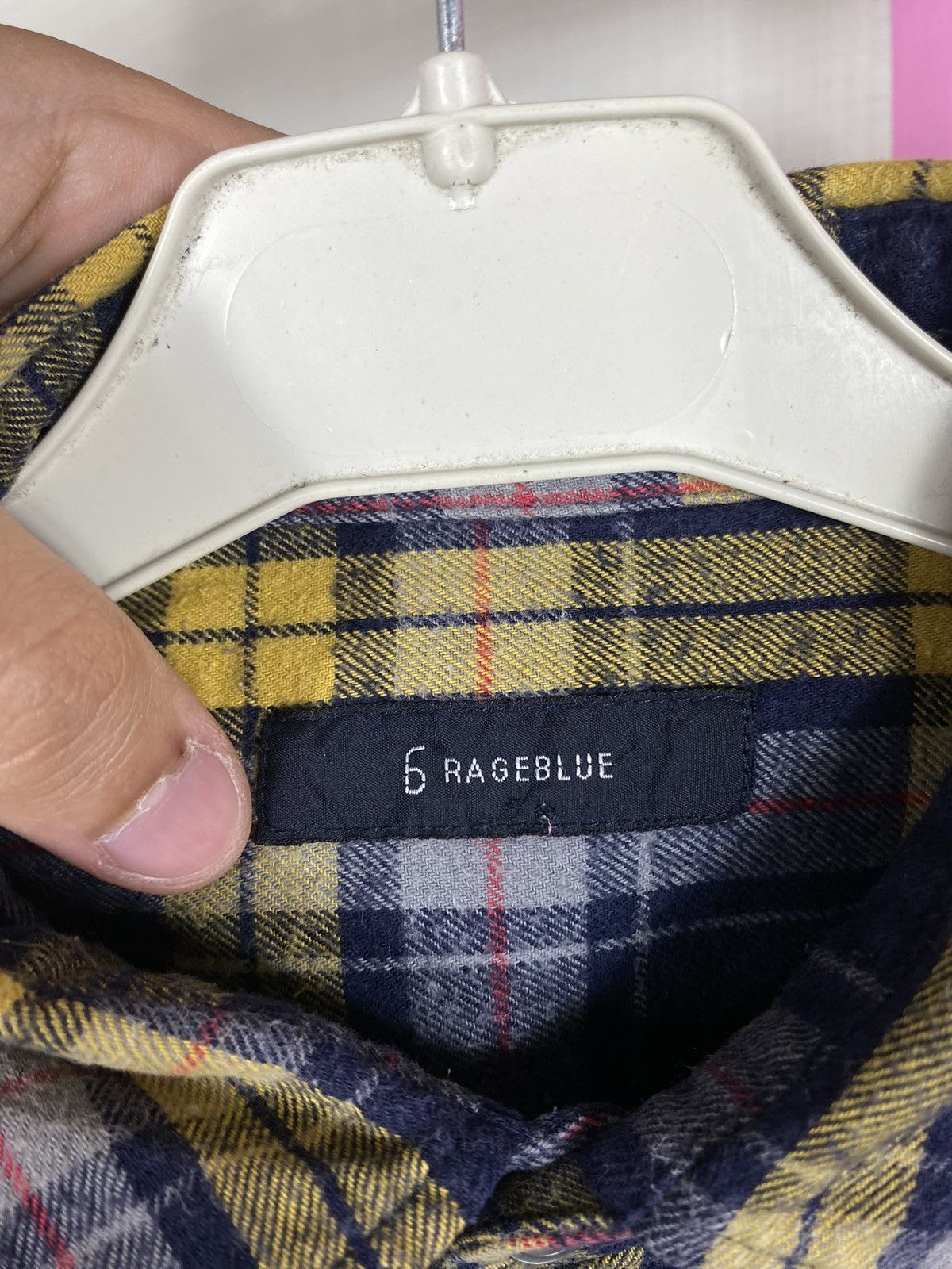 RAGEBLUE × Vintage Rageblue Japanese Check Flannel Shirt Size US M / EU 48-50 / 2 - 9 Thumbnail