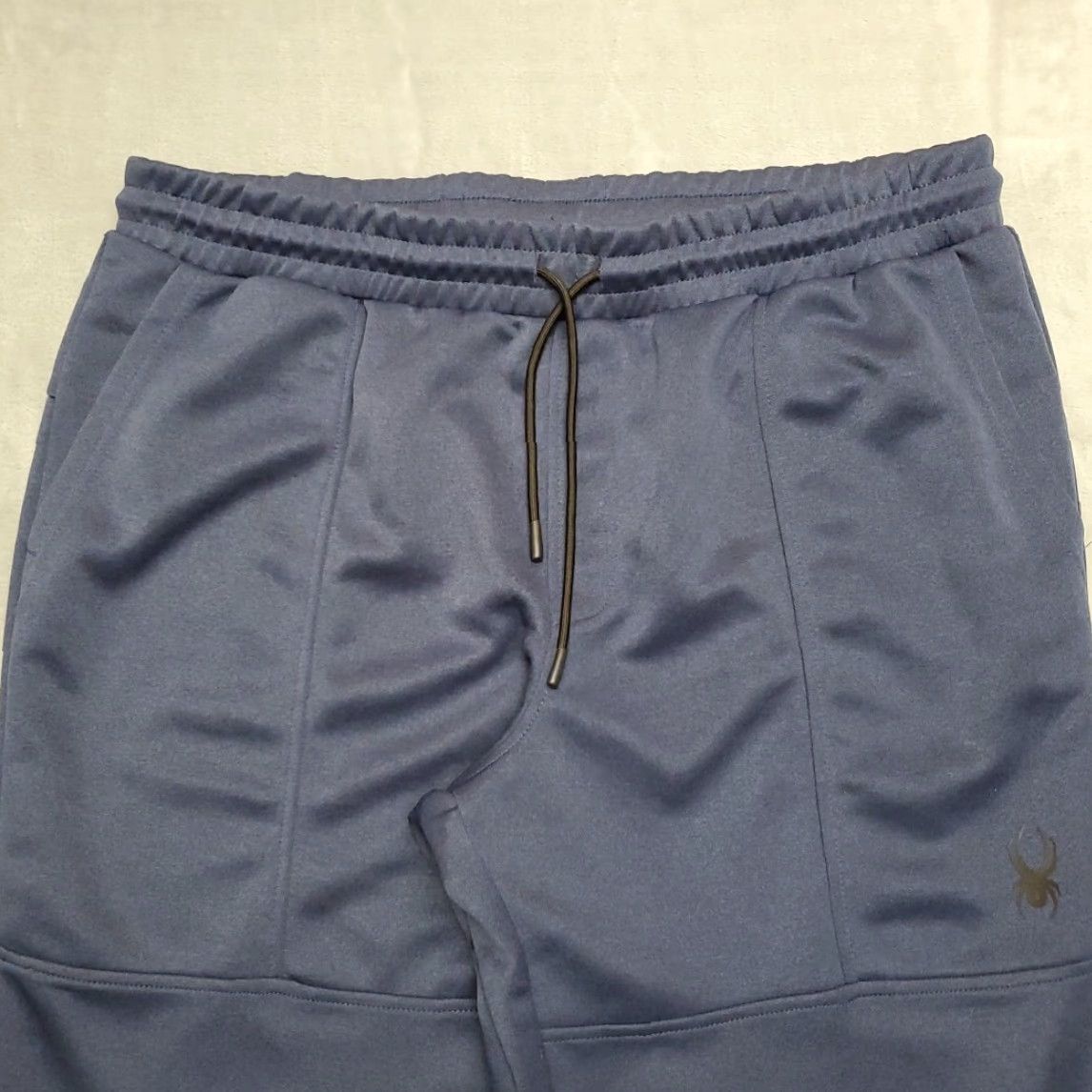 Spyder Spyder Jogger Pants Mens XL Blue Moisture Wicking Tapered Performance Gym & Training Pants Size US 36 / EU 52 - 3 Thumbnail
