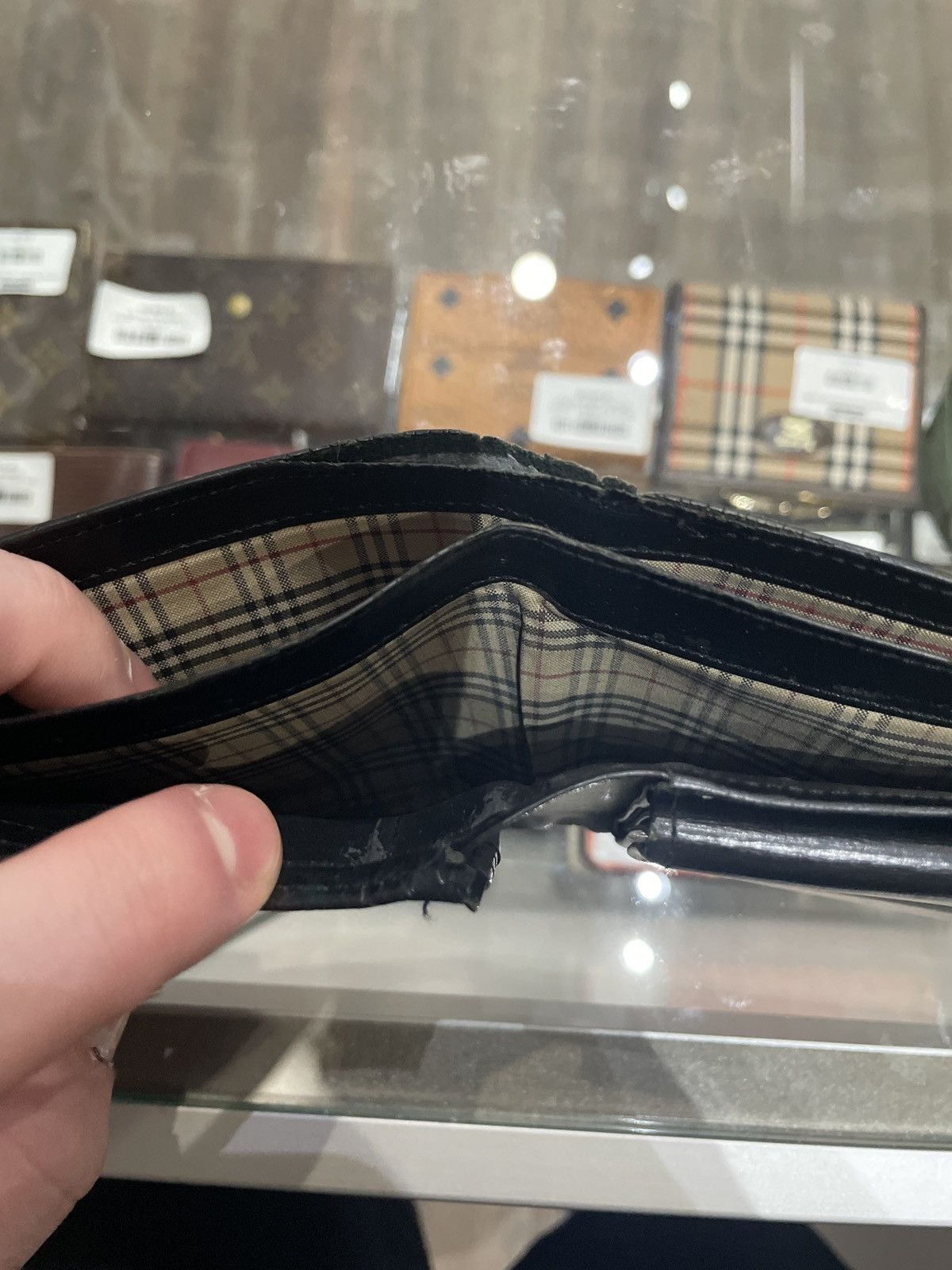 Burberry Burberry Black Leather Bifold Wallet Size ONE SIZE - 2 Thumbnail