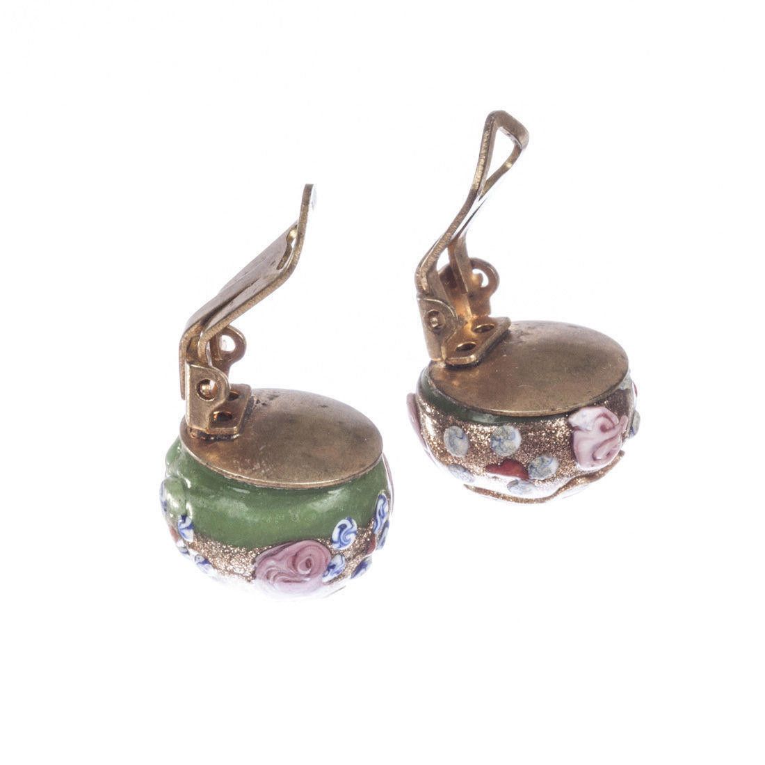 Designer Venetian Cake Glass Earrings Size ONE SIZE - 5 Thumbnail