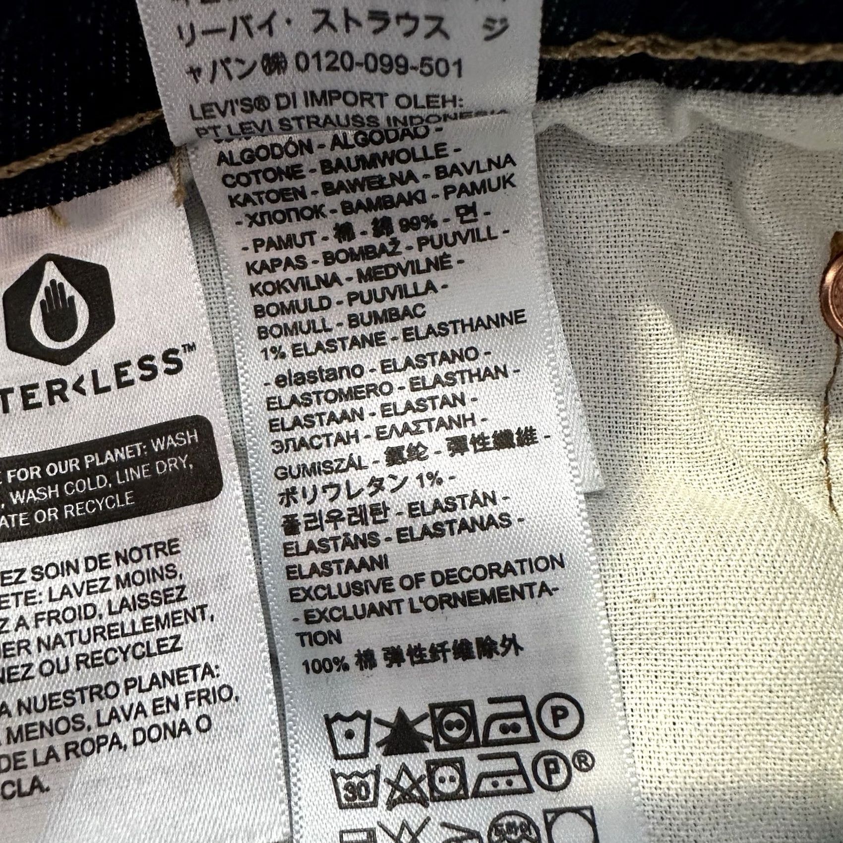 Levi's Levi's 501 Jeans Men 30x32 Straight Dark Wash Denim Stretch Size US 30 / EU 46 - 6 Thumbnail