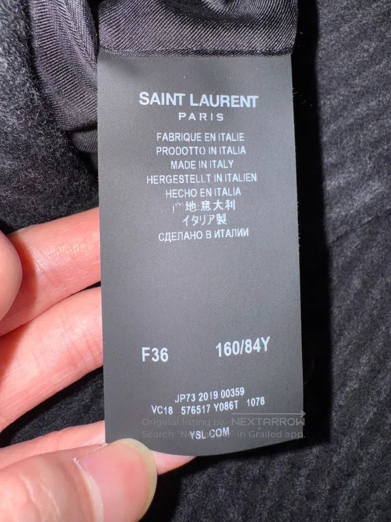 Saint Laurent Paris Saint Laurent Paris Double-Breasted Notched Lapel Striped Size XS / US 0-2 / IT 36-38 - 8 Thumbnail