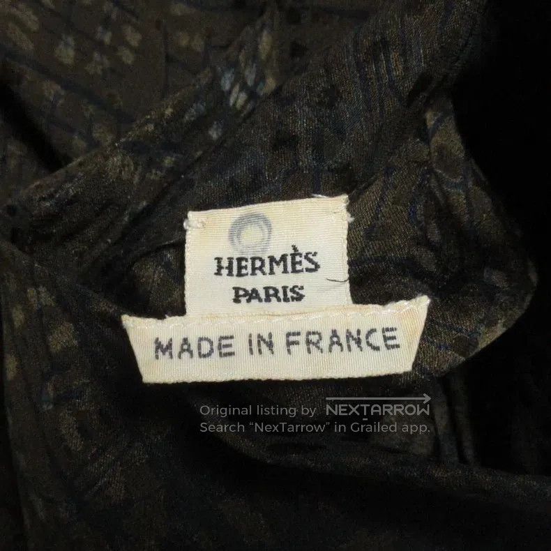 Hermes Hermes 100% Silk High-Neck Sleeveless Turtleneck Shirt Size S / US 4 / IT 40 - 4 Thumbnail