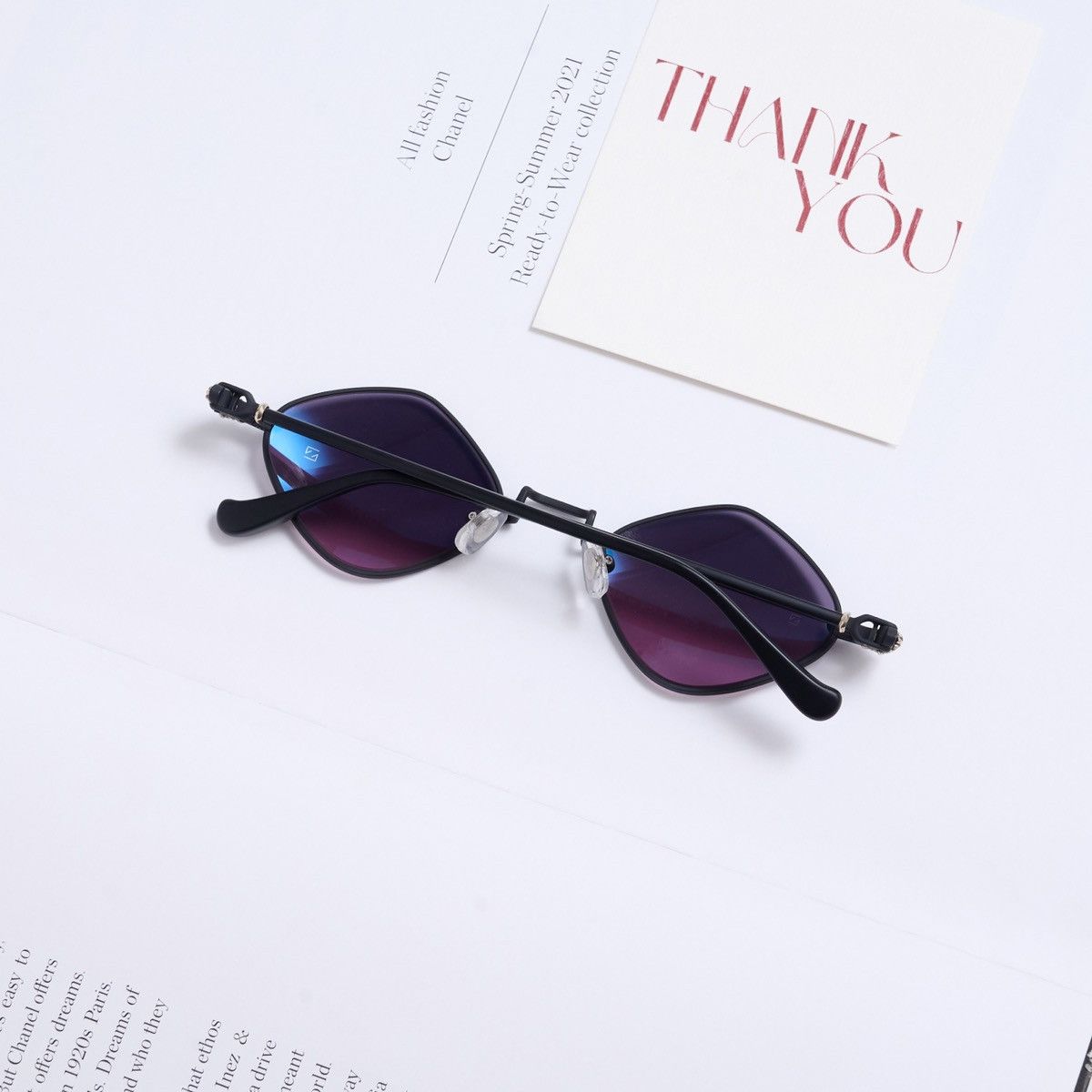 Chrome Hearts CHROME HEARTS DIAMOND DOG MATTE BLACK/MATTE BLACK/PLASTIC SUNGLASSES Size ONE SIZE - 7 Thumbnail