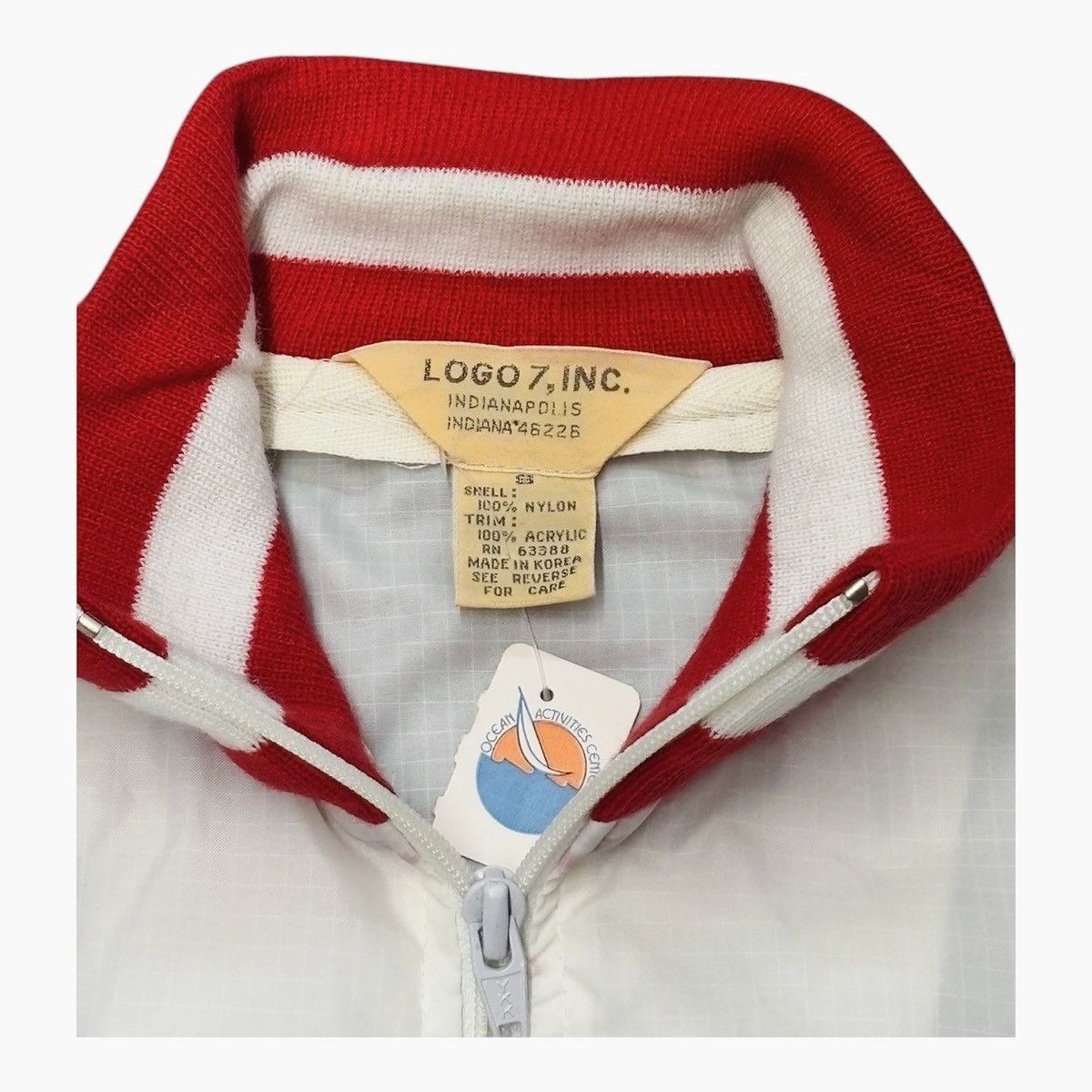 Vintage Vintage 90s Logo 7 White Nylon Windbreaker Jacket Men Size S Size US S / EU 44-46 / 1 - 4 Thumbnail