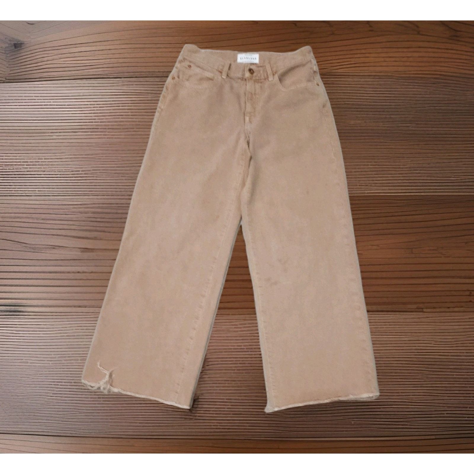 SLVRLAKE SLVRLAKE Mica Wide Leg In Pioneer Town Wash Denim Jeans 26 Size 26" / US 2 / IT 38 - 4 Thumbnail