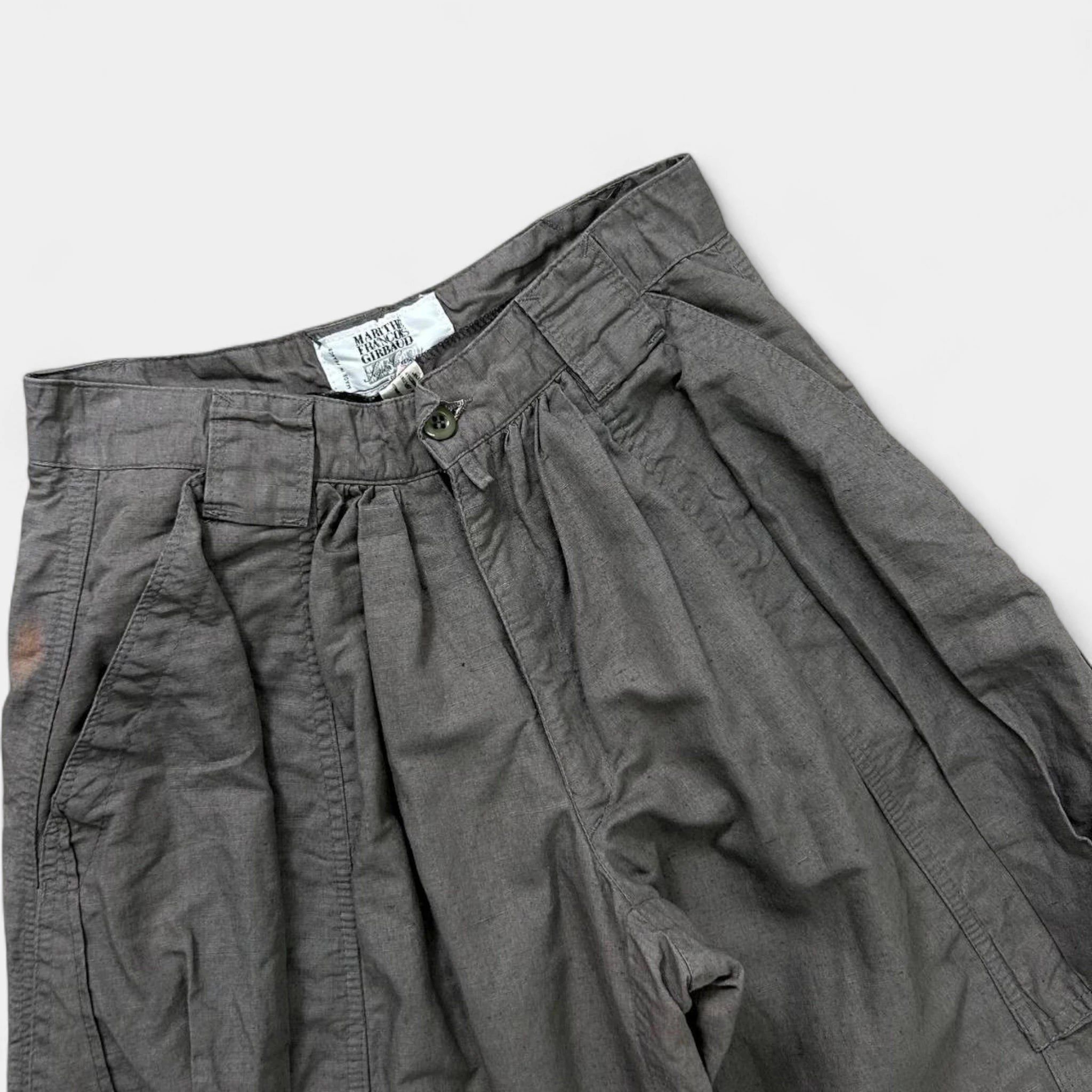 Marithe + Francois Girbaud Marithé + François Girbaud Lightweight Grey Bombacho Pants Size US 26 / EU 42 - 2 Thumbnail