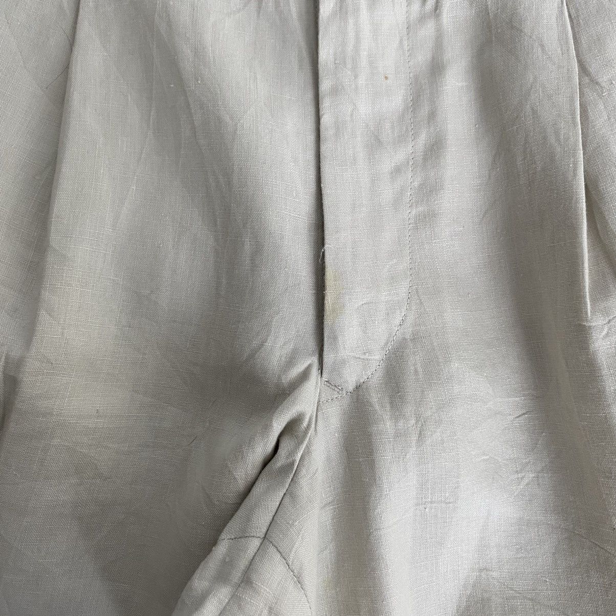 Issey Miyake 1980’s Issey Miyake Linen Pleated Baggy Trouser Pants Size US 28 / EU 44 - 11 Thumbnail