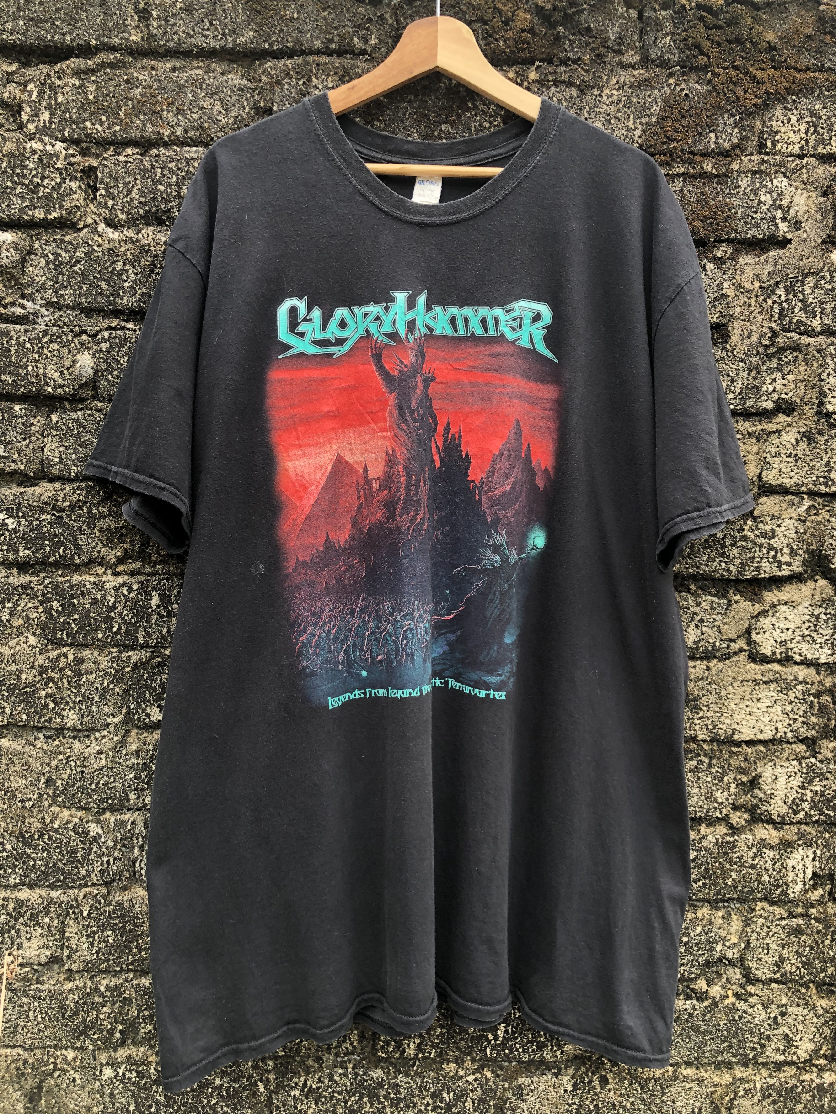 Band Tees × Vintage 2000s Glory Hammer "Legends From Beyond The Galatic Terrorvortex" Metal Tshirt Size US XXL / EU 58 / 5 - 1 Thumbnail