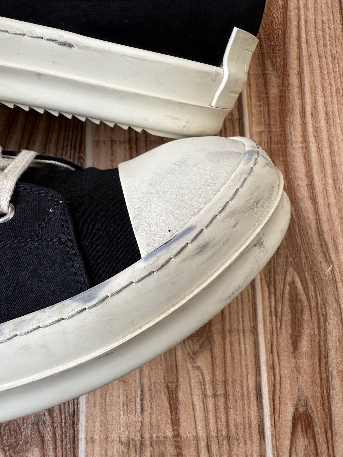 Rick Owens Rick Owens DRKSHDW Ramones (Licence Plate) Lowtops Size US 11 / EU 44 - 14 Thumbnail