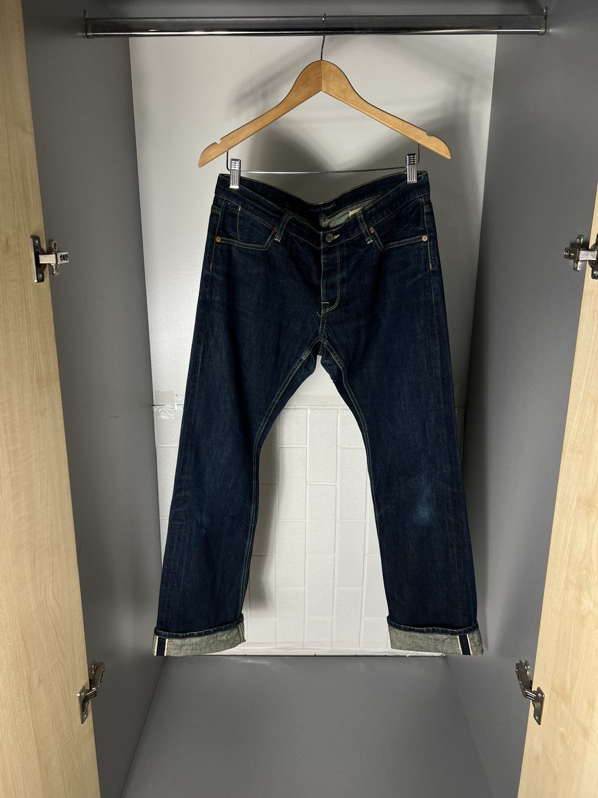 Polo Ralph Lauren VINTAGE POLO RALPH LAUREN DENIM SELVEDGE JAPAN JEANS RETRO CASUAL DESIGNER Y2K 90s Size US 31 - 6 Thumbnail