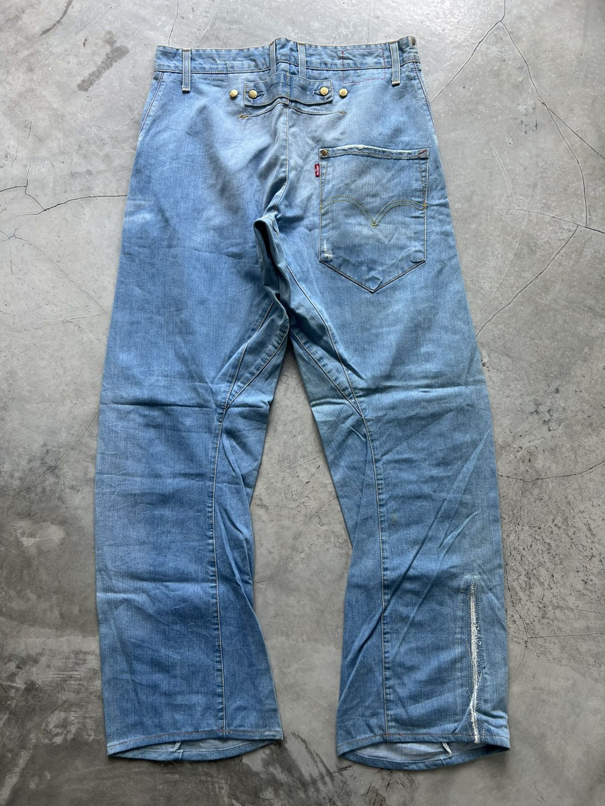 Levi's Levis Engineered Jeans Buckle Back Tag W32 Actual 34x33 Size US 32 / EU 48 - 6 Thumbnail