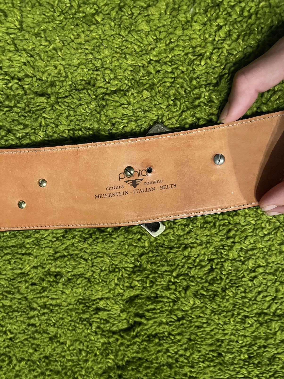Designer × Genuine Leather 🐍 Real phyton snakeskin belt by Penta Size ONE SIZE - 6 Thumbnail