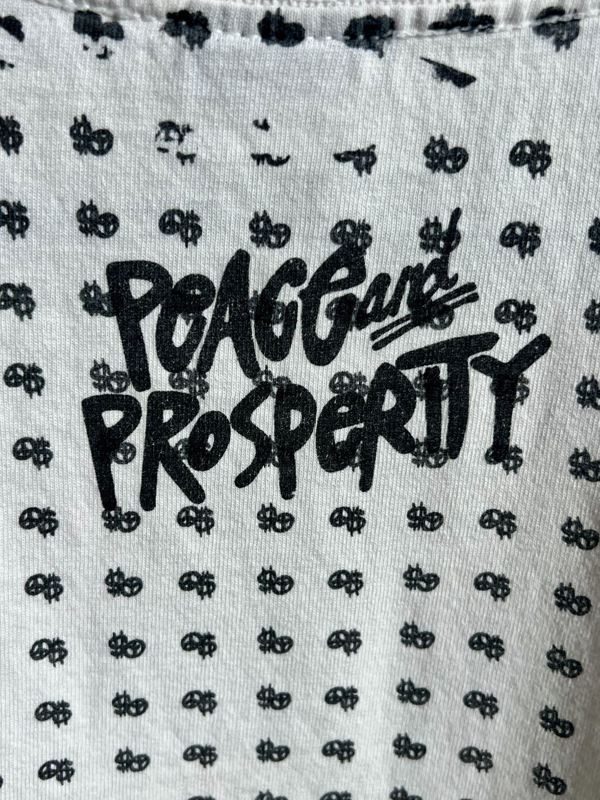 Stussy Vintage 2000s Stussy Peace & Prosperity T Shirt Size US M / EU 48-50 / 2 - 6 Thumbnail