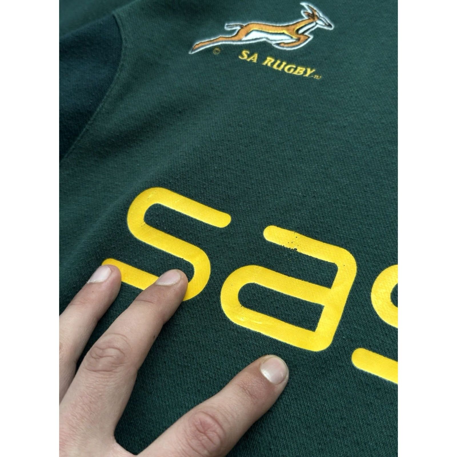 Vintage VINTAGE Canterbury South Africa Rugby Jersey Shirt XL Green Men XL Rugby USA 90s Cunterbury Jersey Polo Shirt Size US XL / EU 56 / 4 - 6 Thumbnail