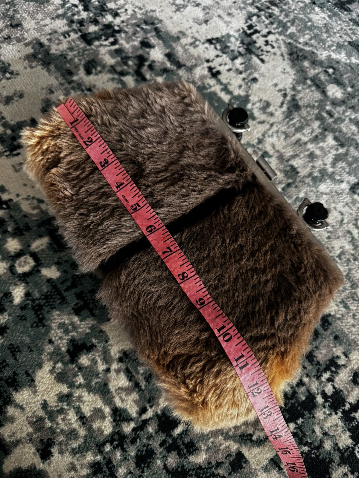 Vintage VINTAGE CORNELIUS OF SYDNEY KANGAROO FUR BAMBOO HOLDER BAG Size ONE SIZE - 5 Thumbnail