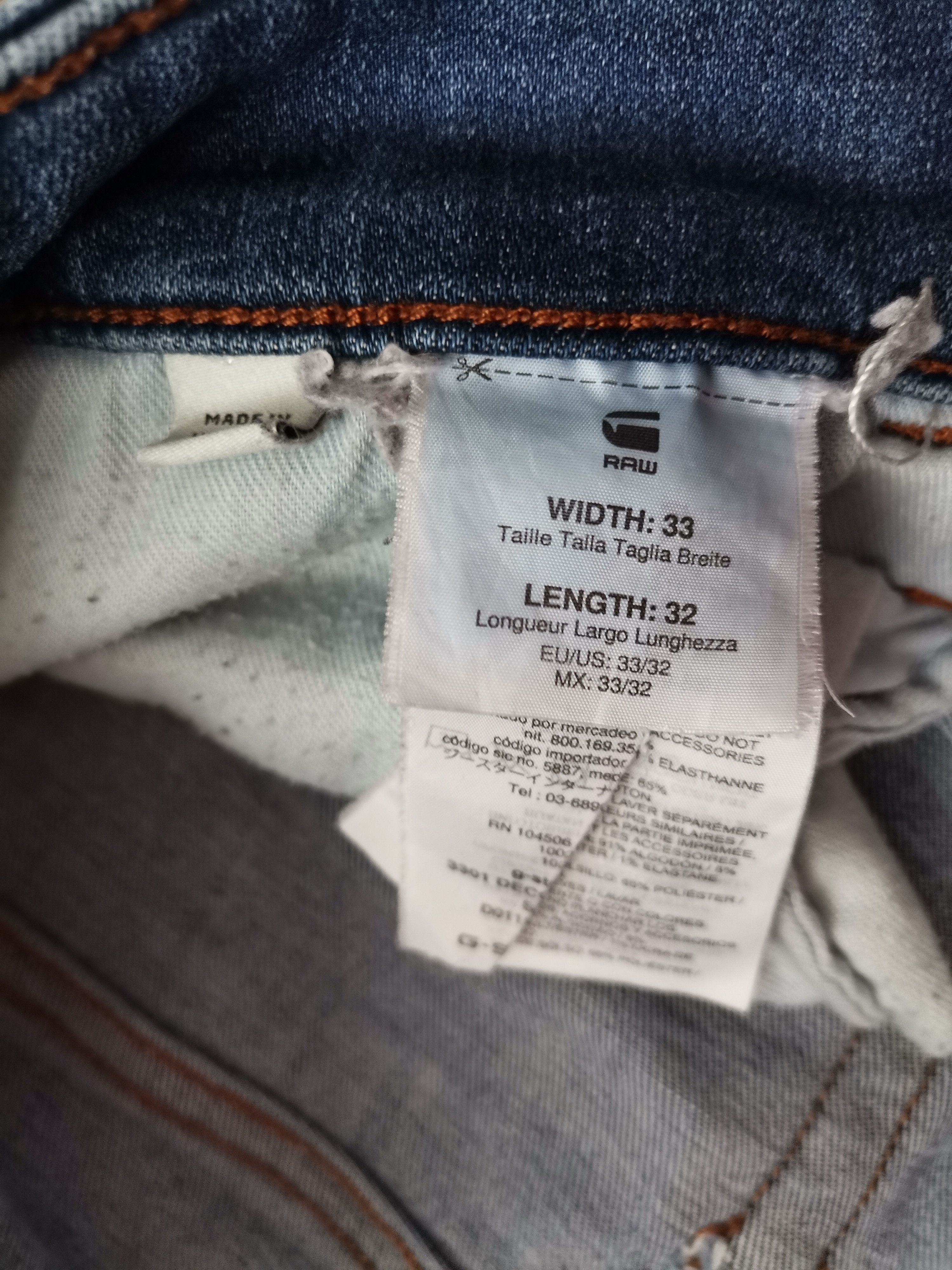 G-Star G-Star Raw Jeans Size US 33 - 2 Thumbnail
