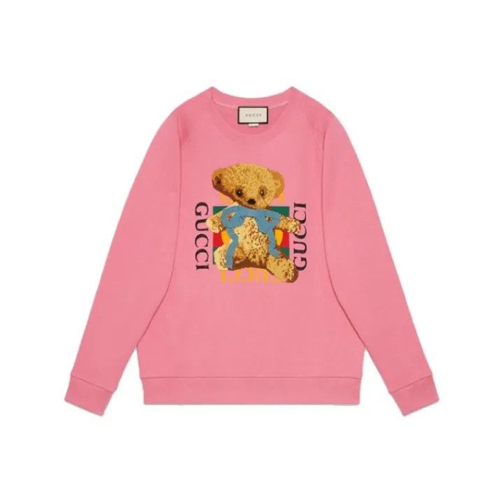 Gucci Gucci Pink Animal Print Sweatshirt for Women-2507 Size S / US 4 / IT 40 - 7 Thumbnail