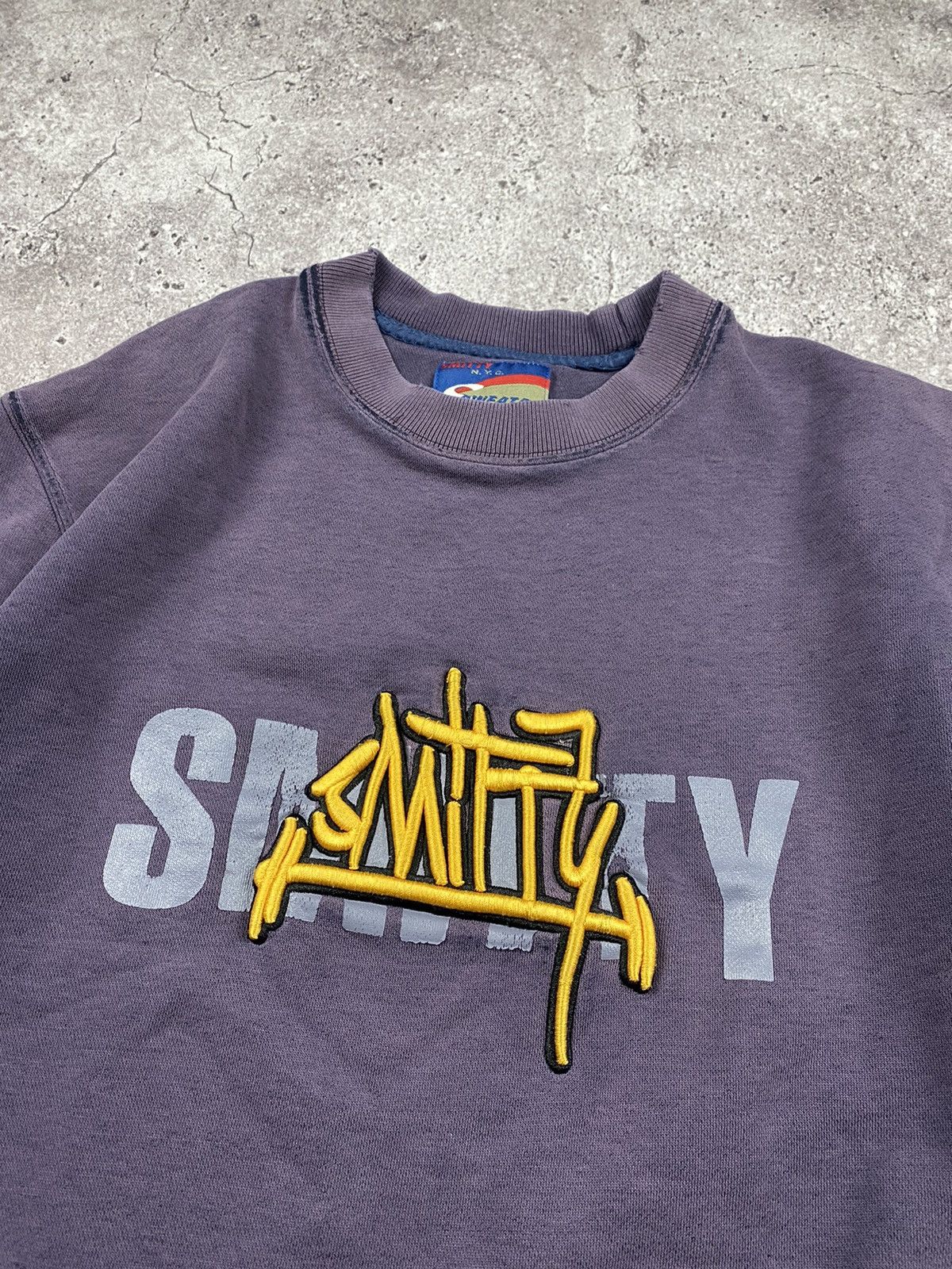 JNCO × Japanese Brand Vintage Y2K Smitty N.Y.C Rap Baggy distressed sweatshirt Size US XS / EU 42 / 0 - 3 Thumbnail