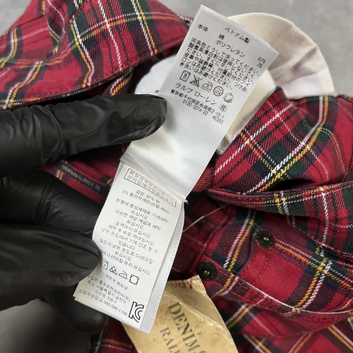 Denim & Supply Ralph Lauren Denim & Supply Ralph Lauren Red Tartan Slim Fit Punk Pants Size US 26 / EU 42 - 6 Thumbnail