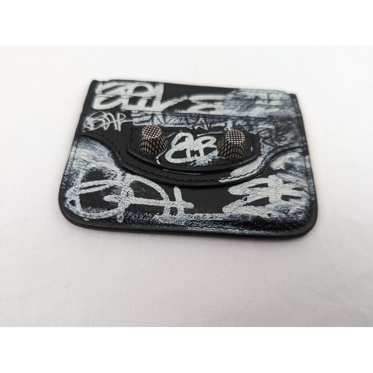 Balenciaga o1rshd1 Q:3 / Size:OS/Arena Lamb Graffiti Cagole Card Holder Size ONE SIZE - 3 Thumbnail