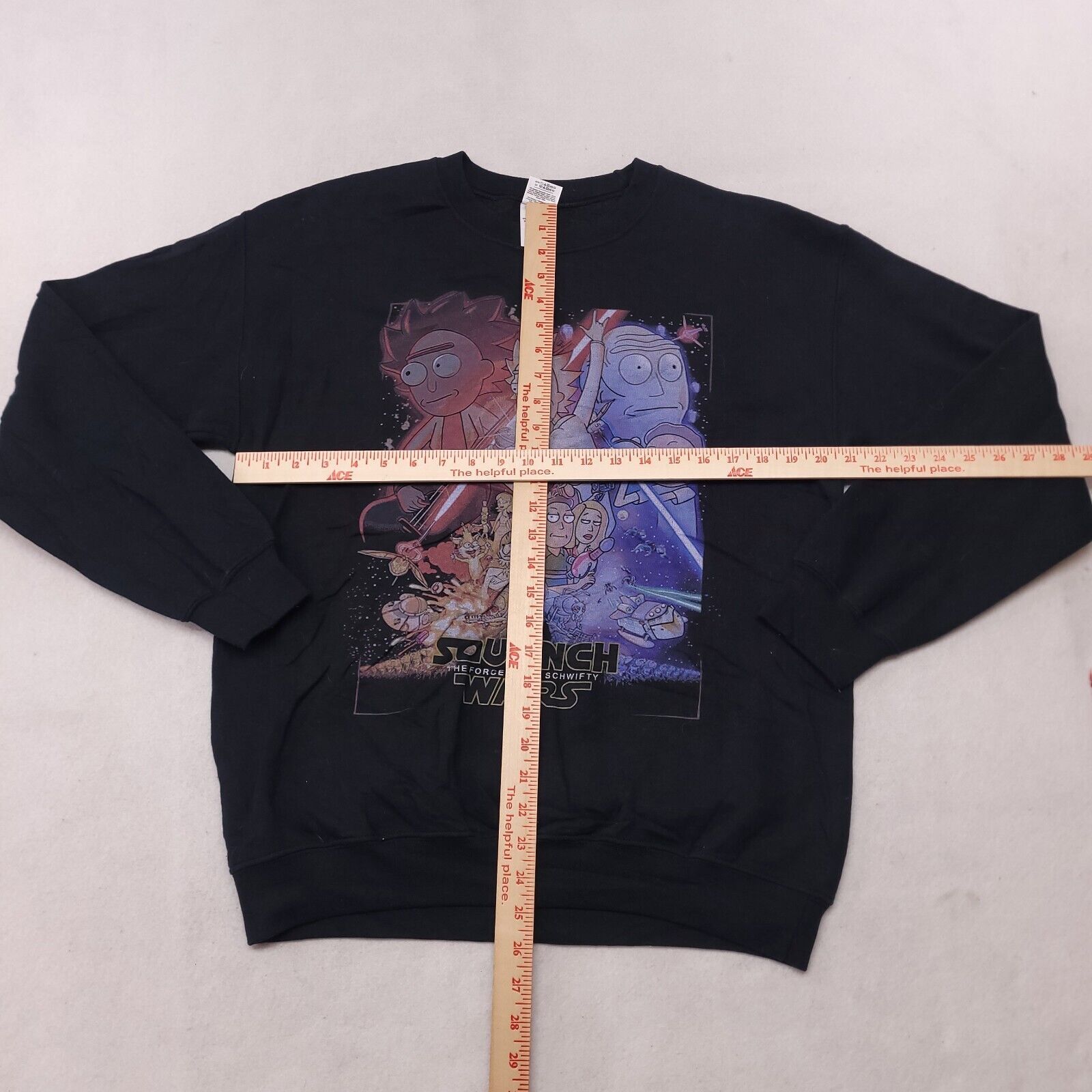Gildan Rick & Morty Casual Sweatshirt Mens Size Medium Black Gildan Size US M / EU 48-50 / 2 - 7 Thumbnail