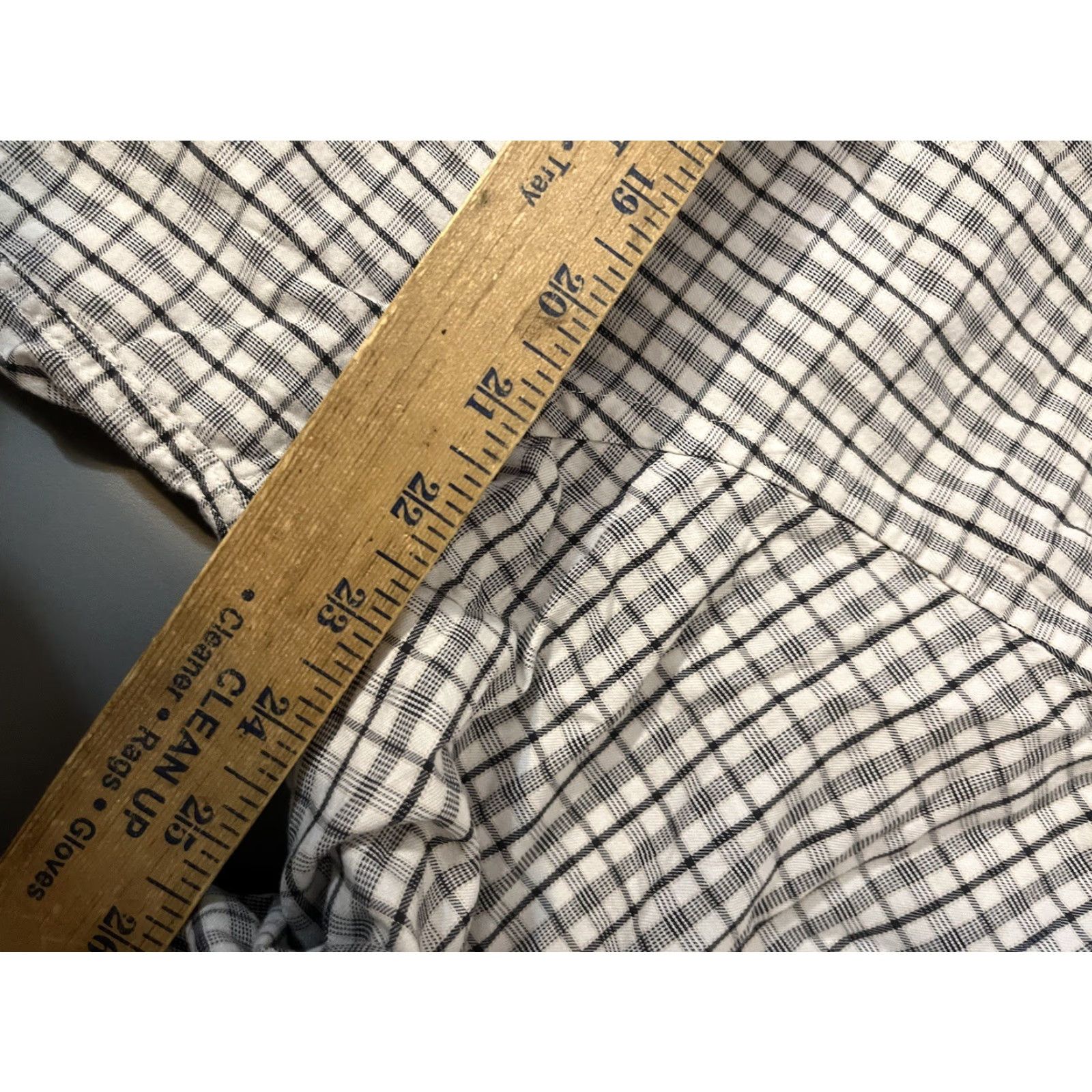 Michael Kors Michael Kors Men's Regular Fit Blue Gingham No Iron Long Sleeve Shirt 16.5 Button-Up Non-Iron Plaid? Size US L / EU 52-54 / 3 - 5 Thumbnail