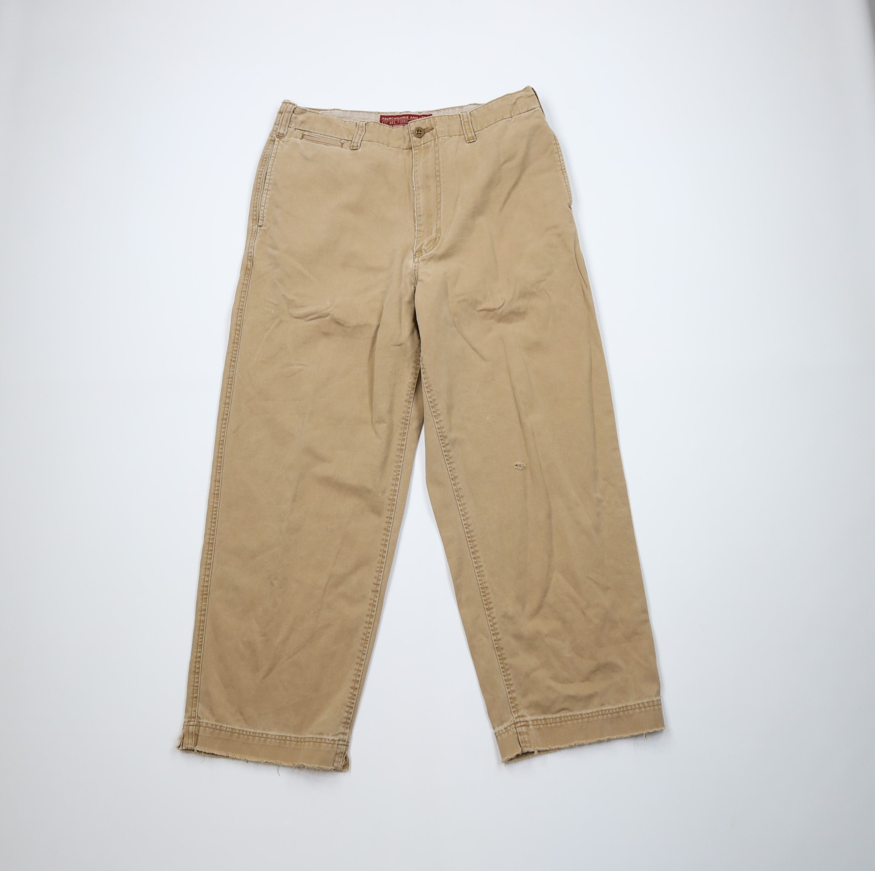 Abercrombie & Fitch Vintage 90s Y2K Abercrombie & Fitch Wide Leg Surplus Pants Size US 32 / EU 48 - 1 Thumbnail