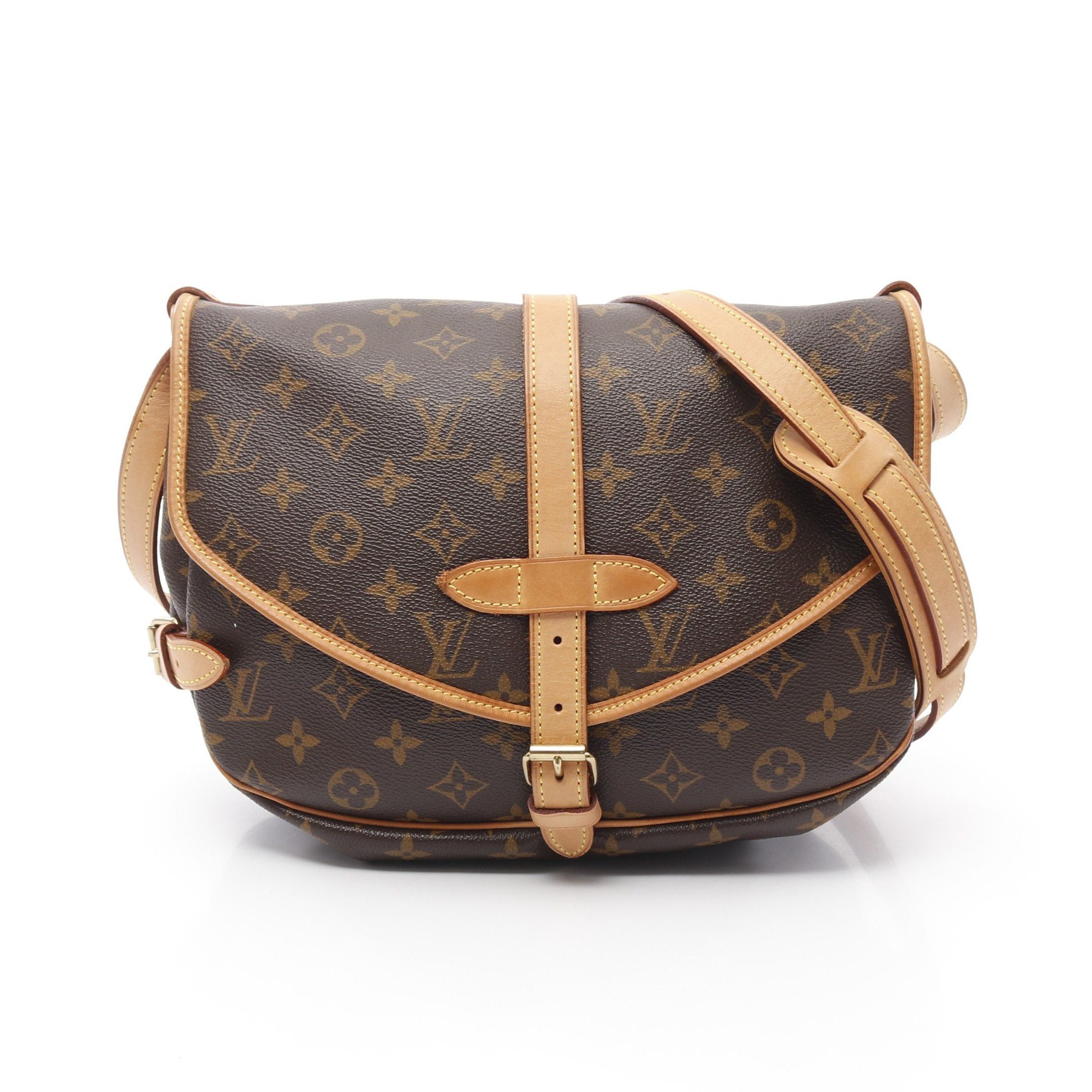 Louis Vuitton Louis Vuitton Saumur 30 Monogram Shoulder Bag Leather Brown Size ONE SIZE - 1 Thumbnail