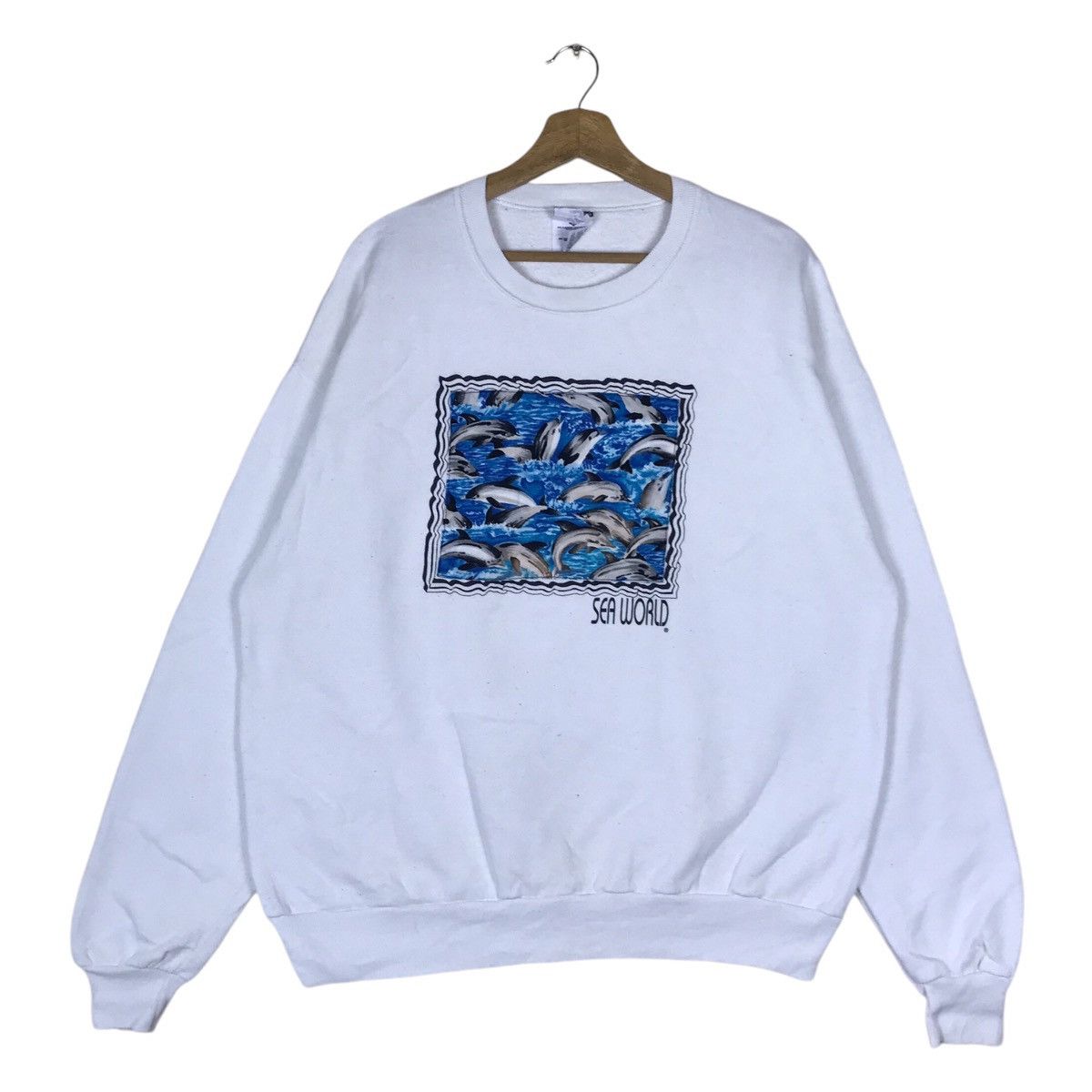 Jerzees Vintage Jerzees NuBlend Sea World Pullover Jumper Sweatshirt Size US XL / EU 56 / 4 - 1 Thumbnail
